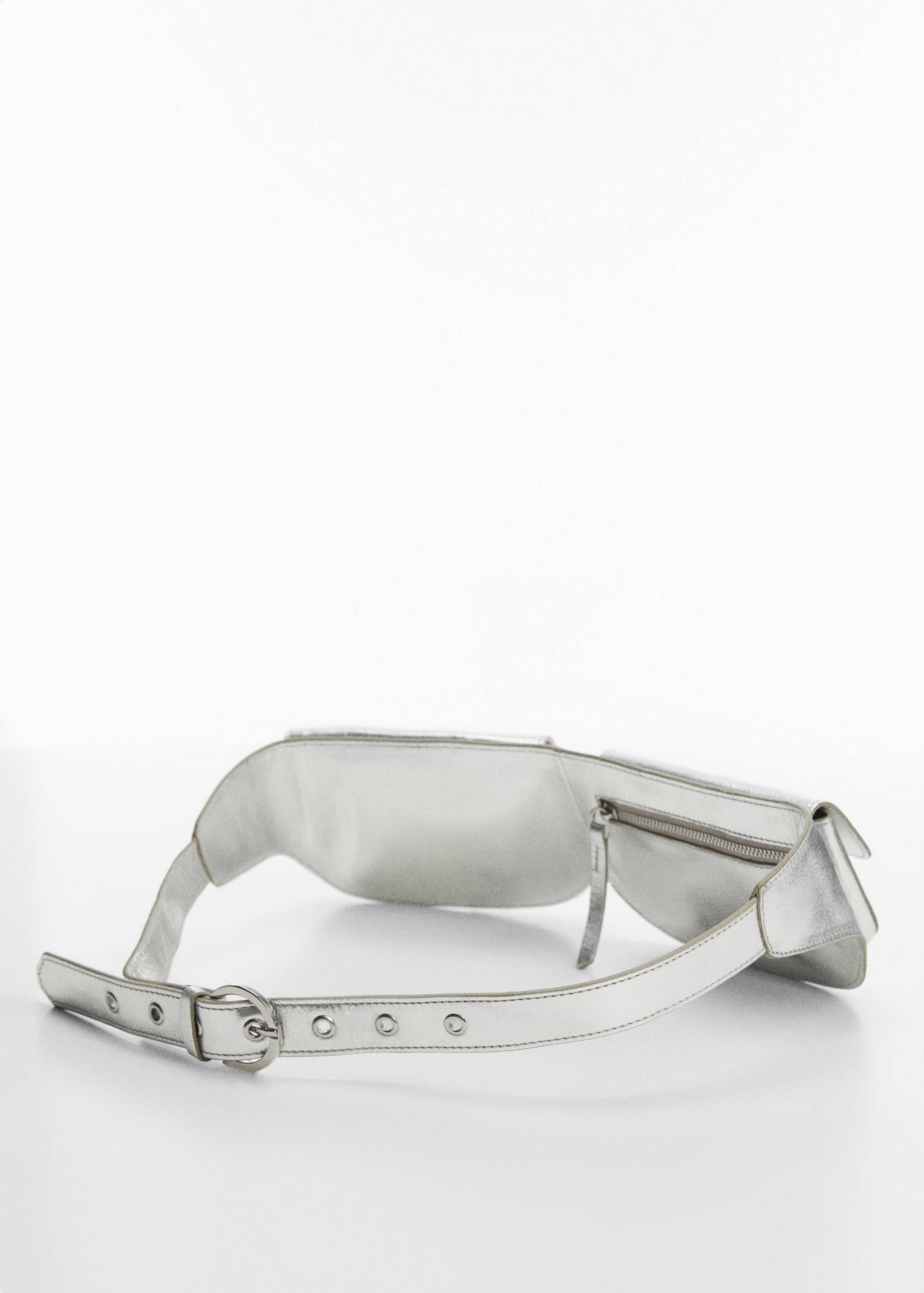 Double-pocket leather money belt - Details of the article 1