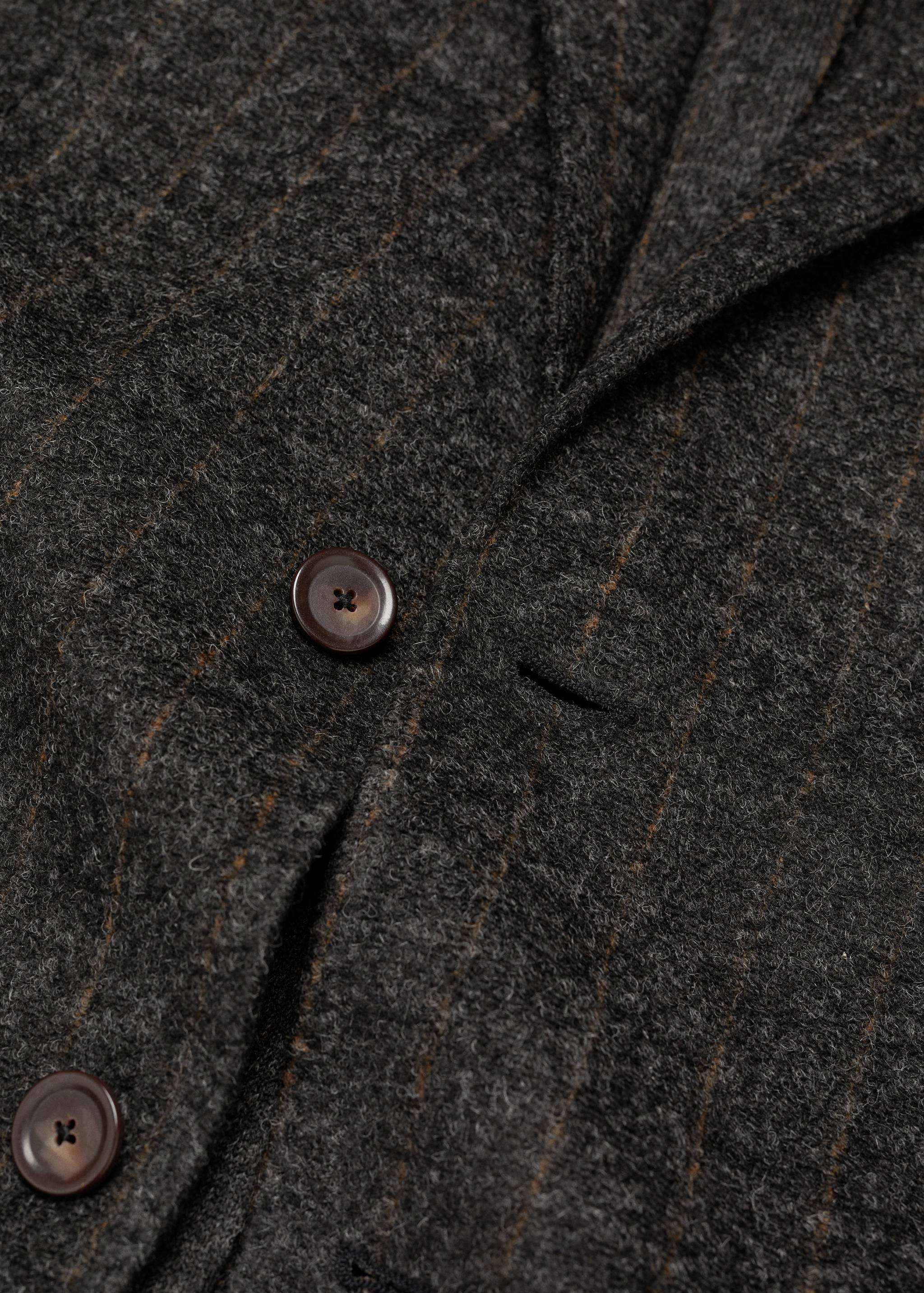 Pinstripe virgin wool blazer - Details of the article 0