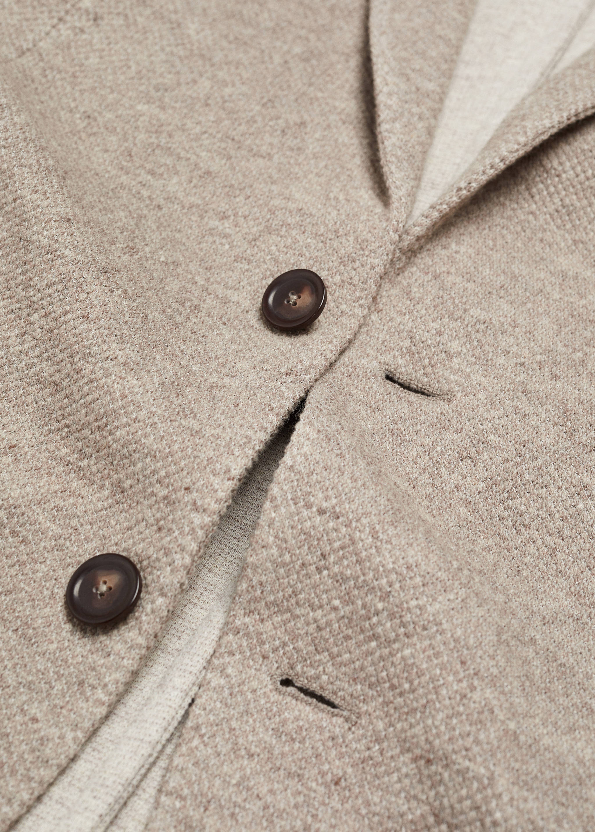 Stickad kavaj ren ny ull - Detaljer om artikeln 0