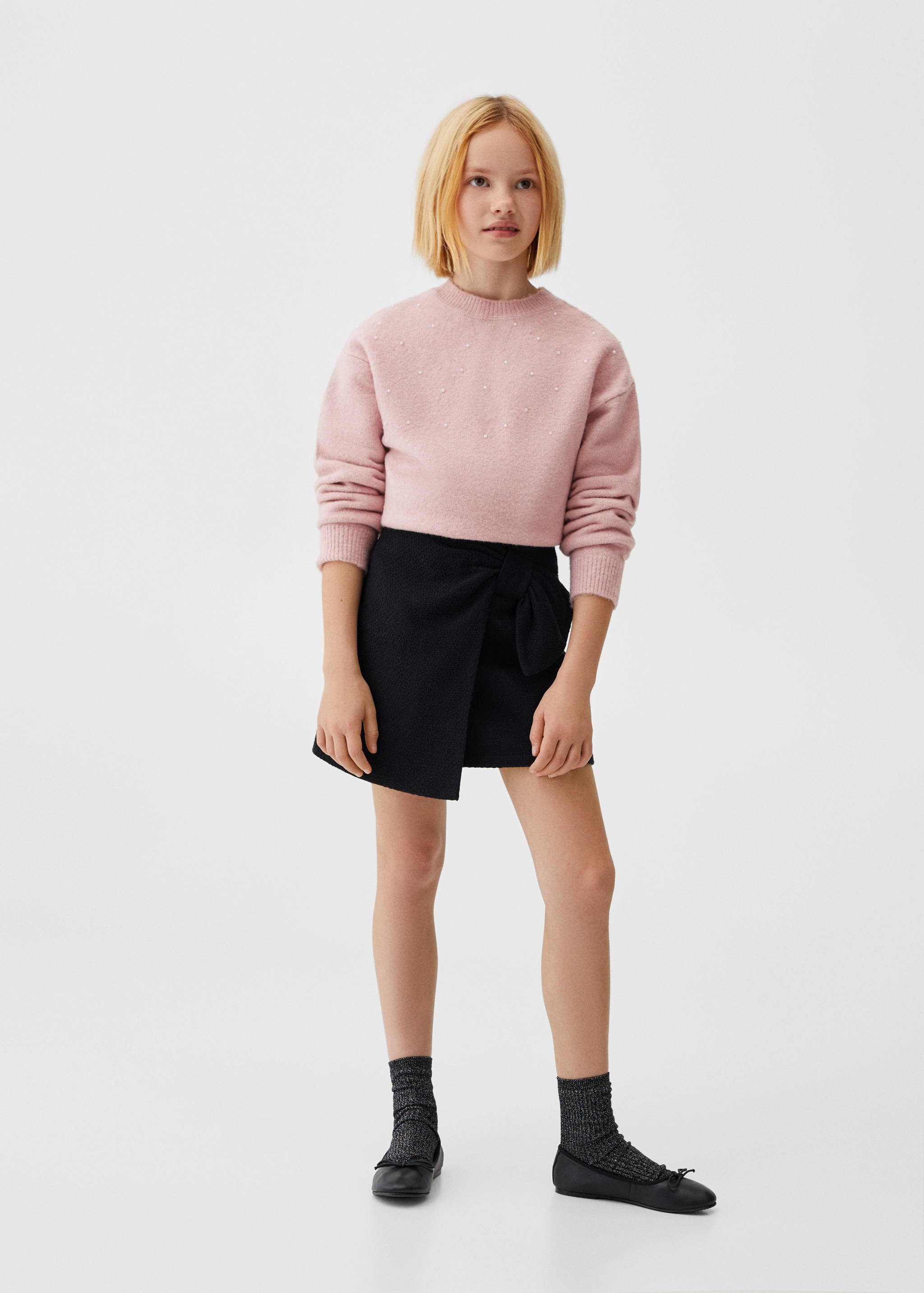 Pearls knitted sweater - General plane