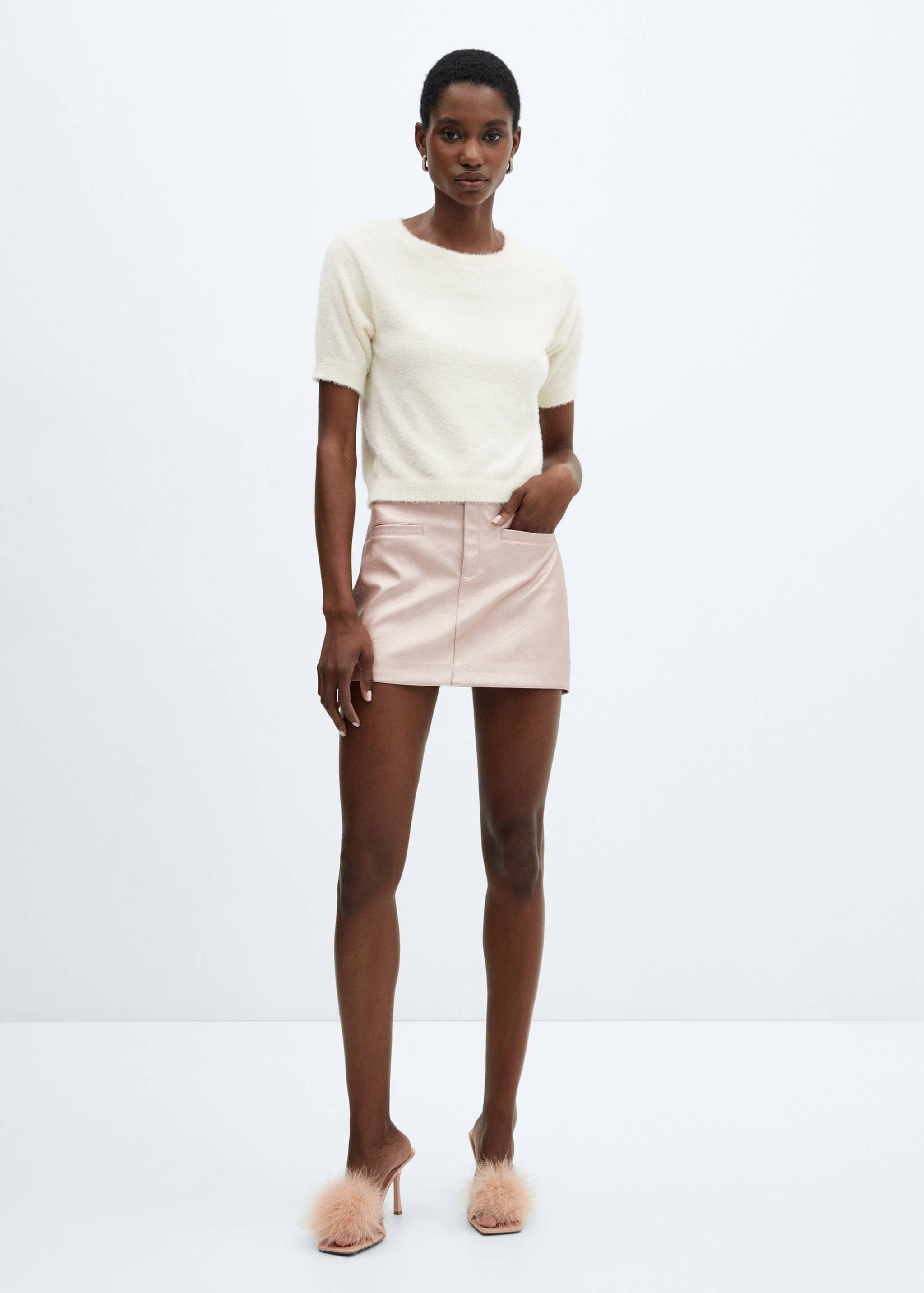 Jersey punto efecto pelo - Plano general