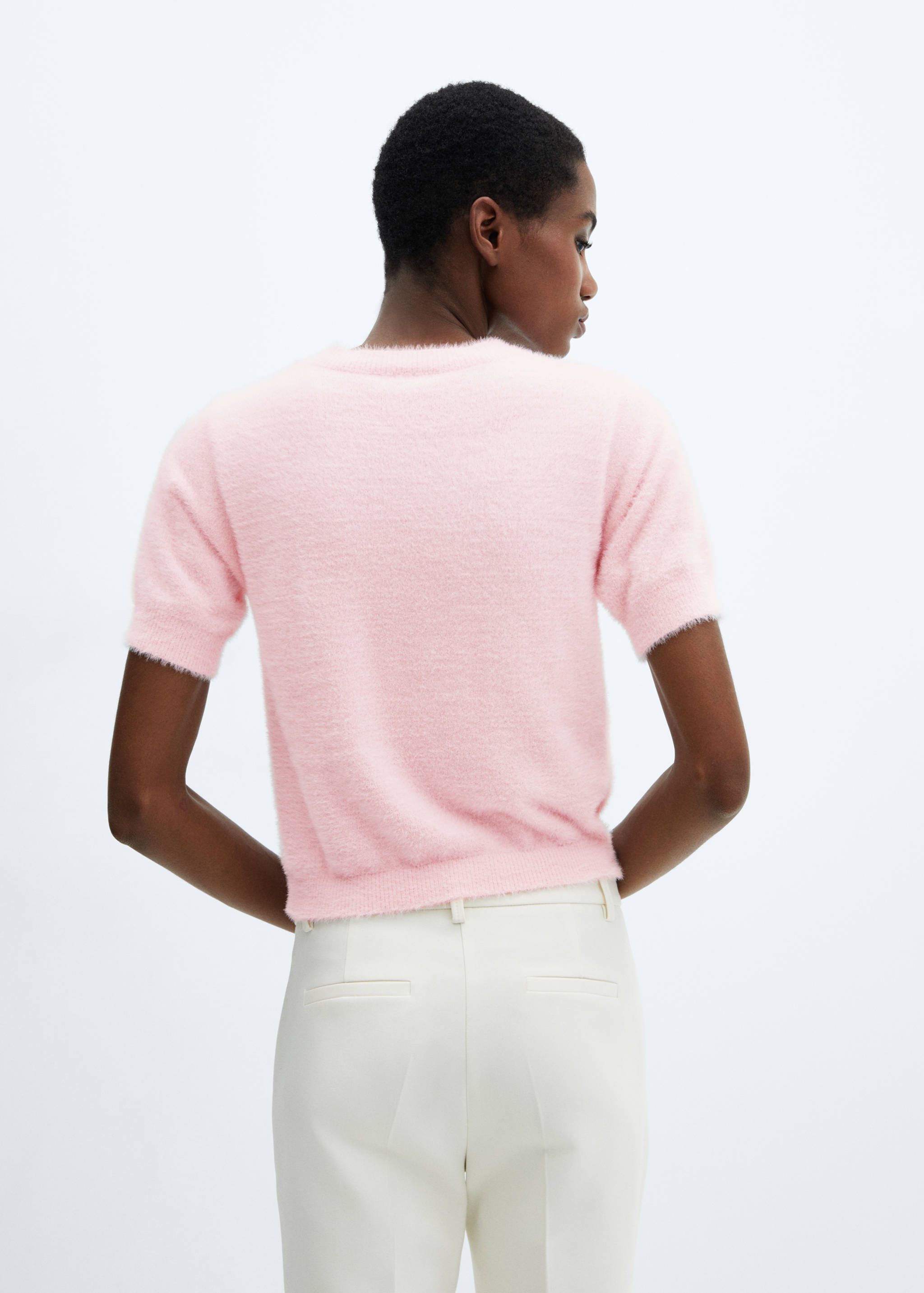 Jersey punto efecto pelo - Reverso del artículo