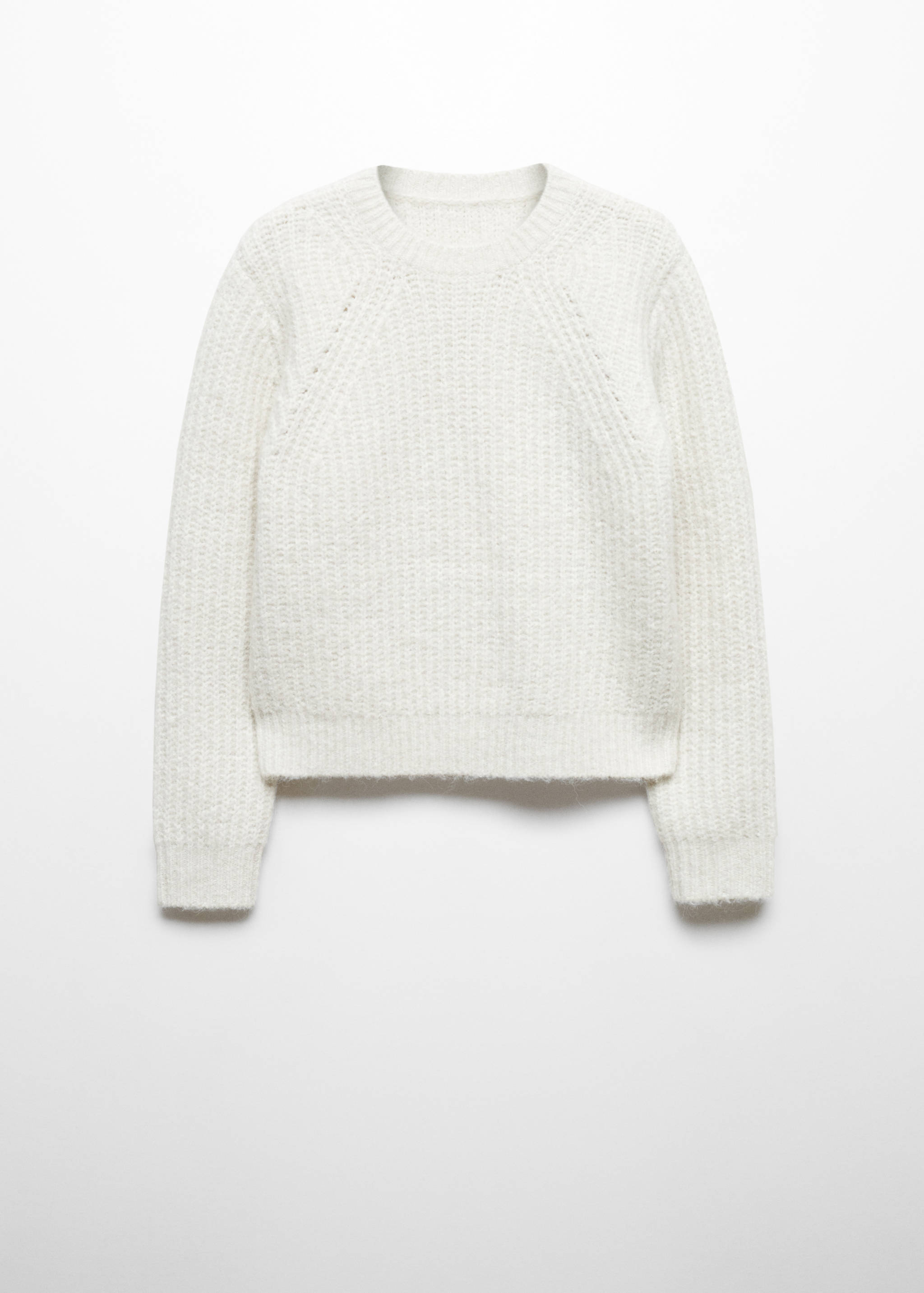 Round-neck knitted sweater - Article without model
