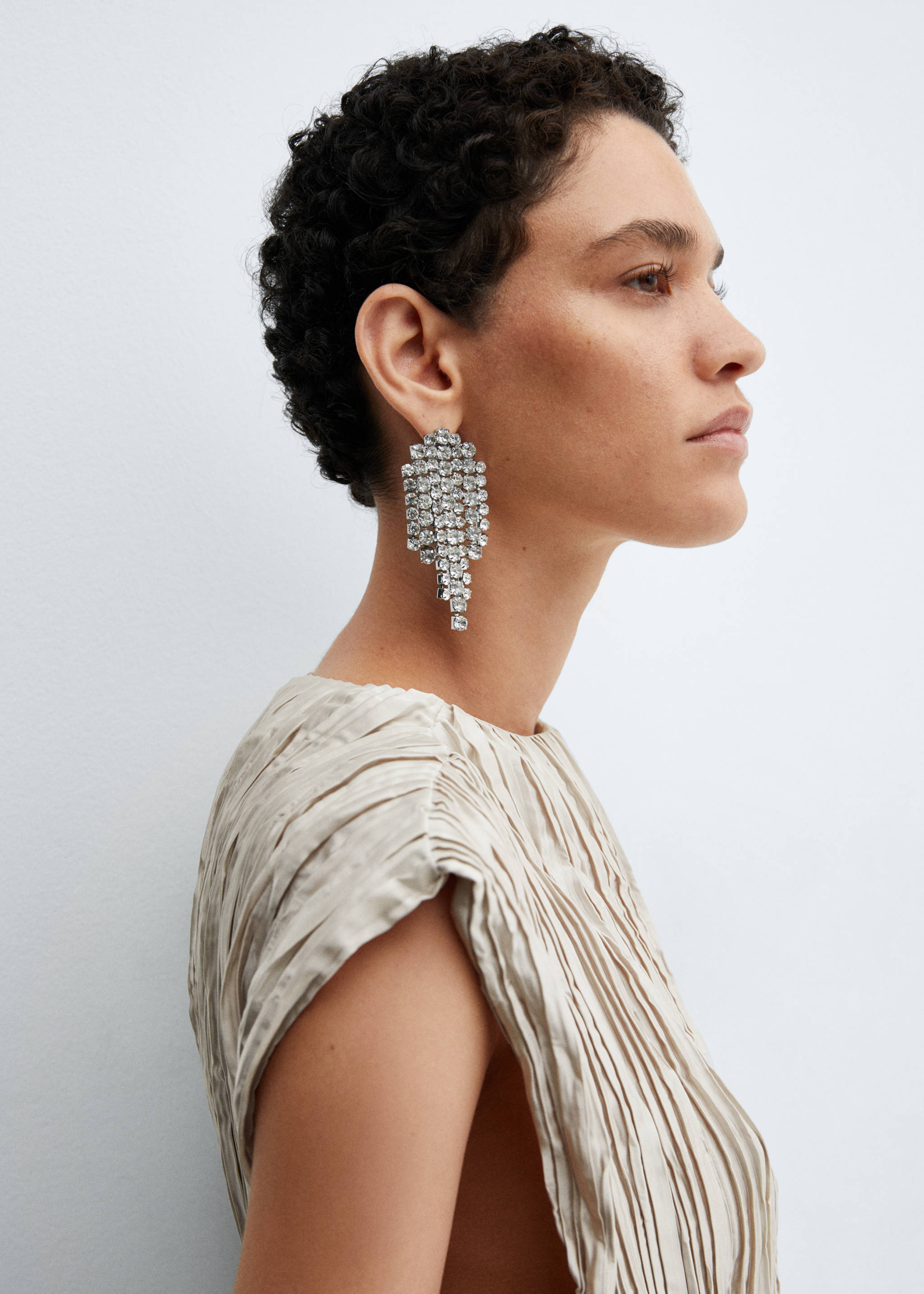 Blouse plissée satinée - Détail de l'article 1