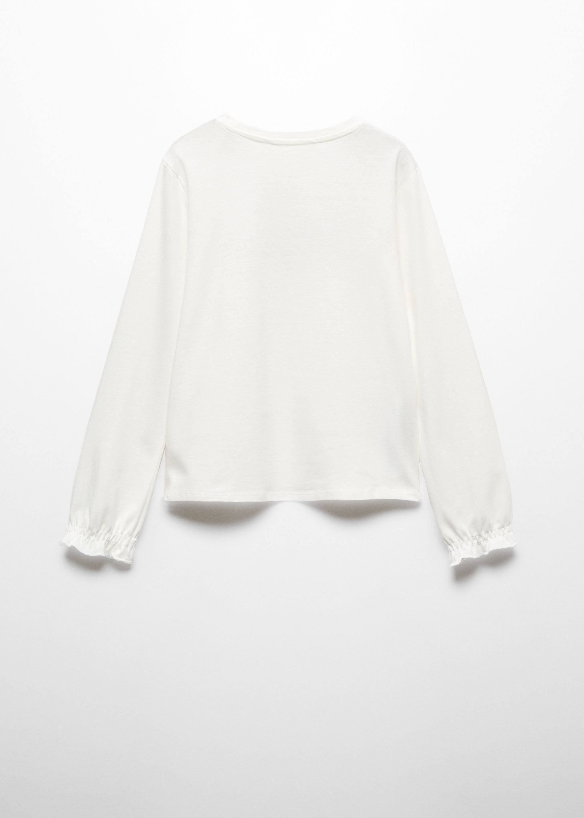 Long-sleeved t-shirt with message - Reverse of the article