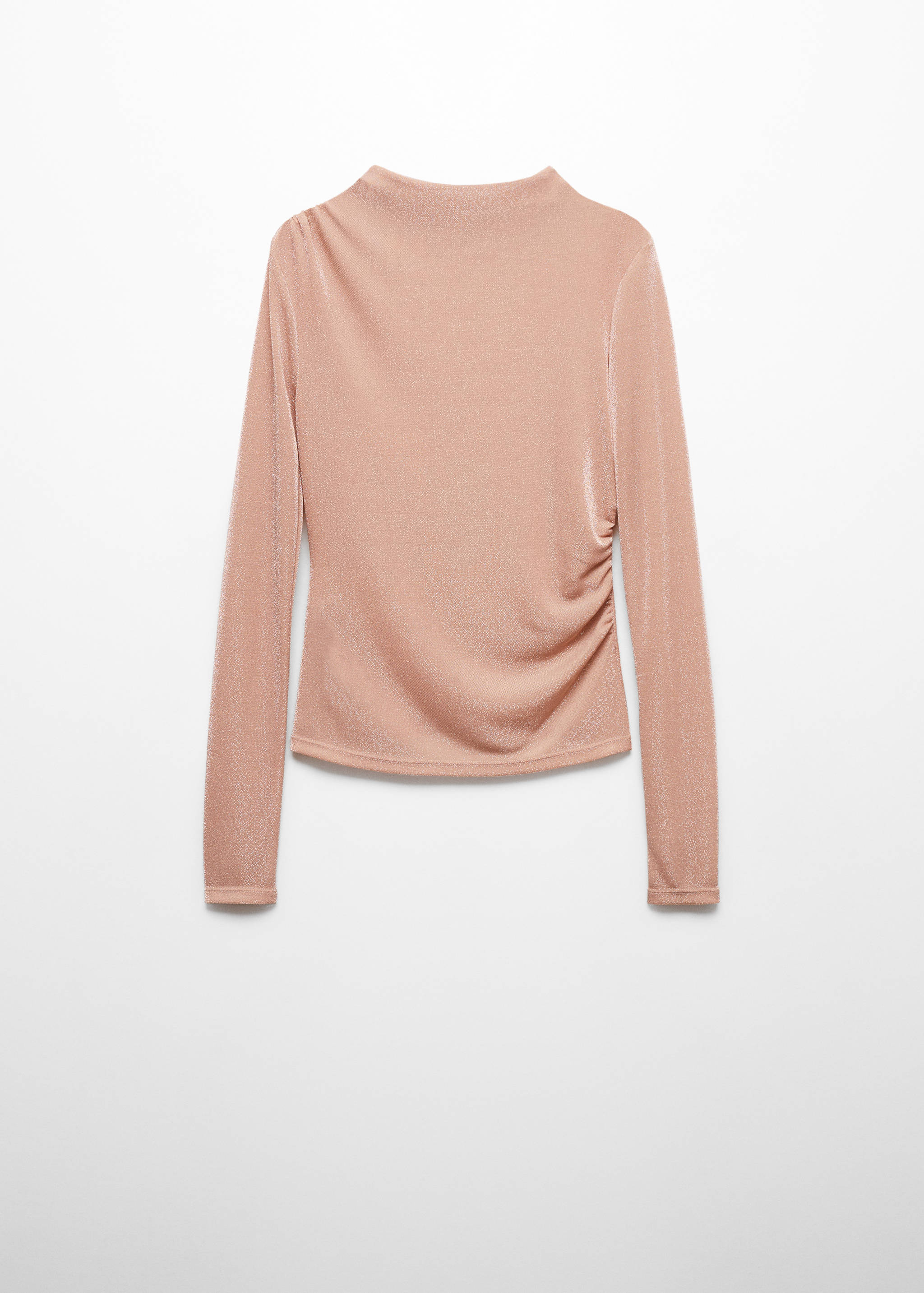 Lurex t-shirt with ruched details - Article without model