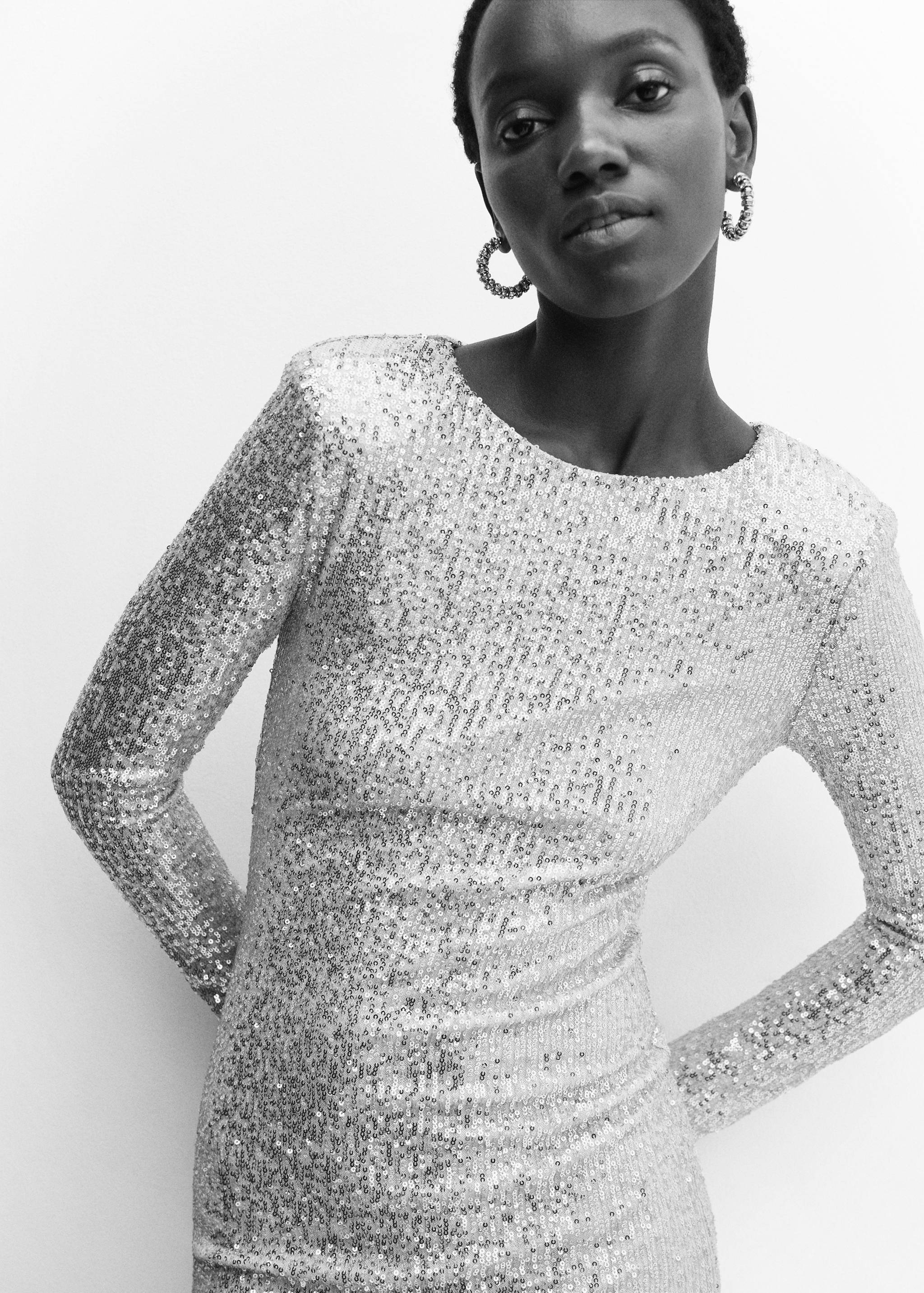 Robe paillettes épaulettes - Détail de l'article 2