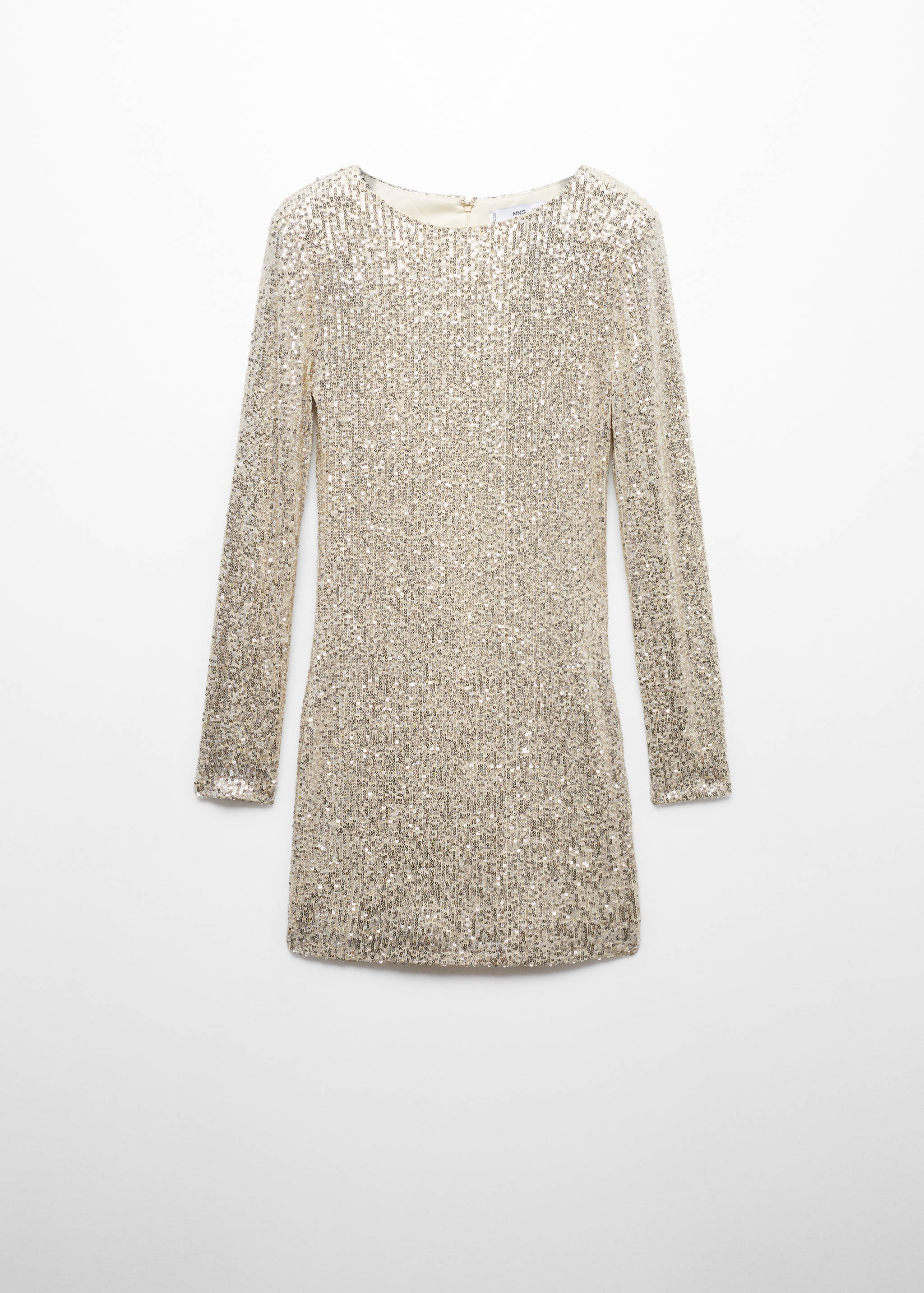 Sequin shoulder pads dress - Article without model
