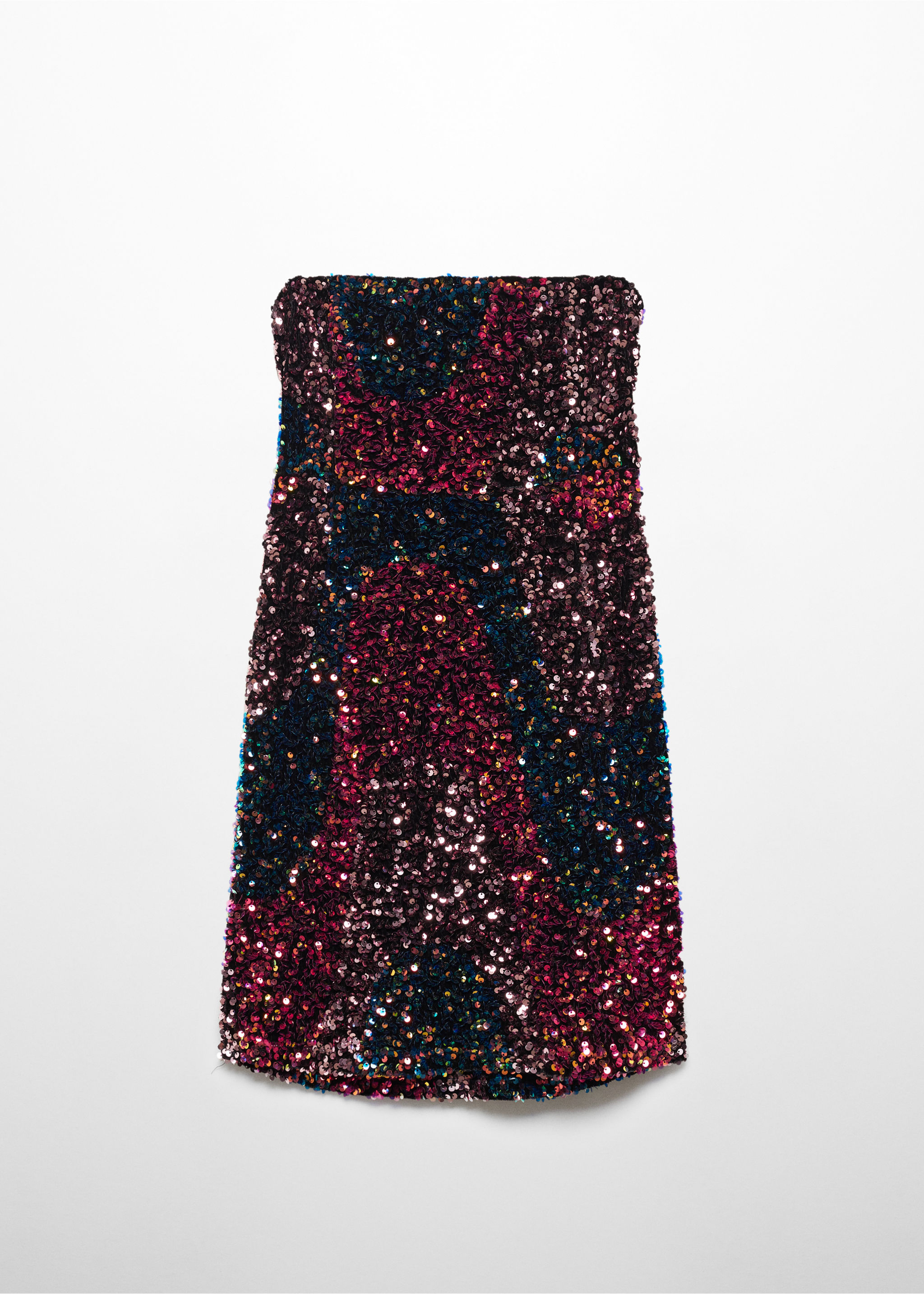 Strapless sequin dress - Article without model