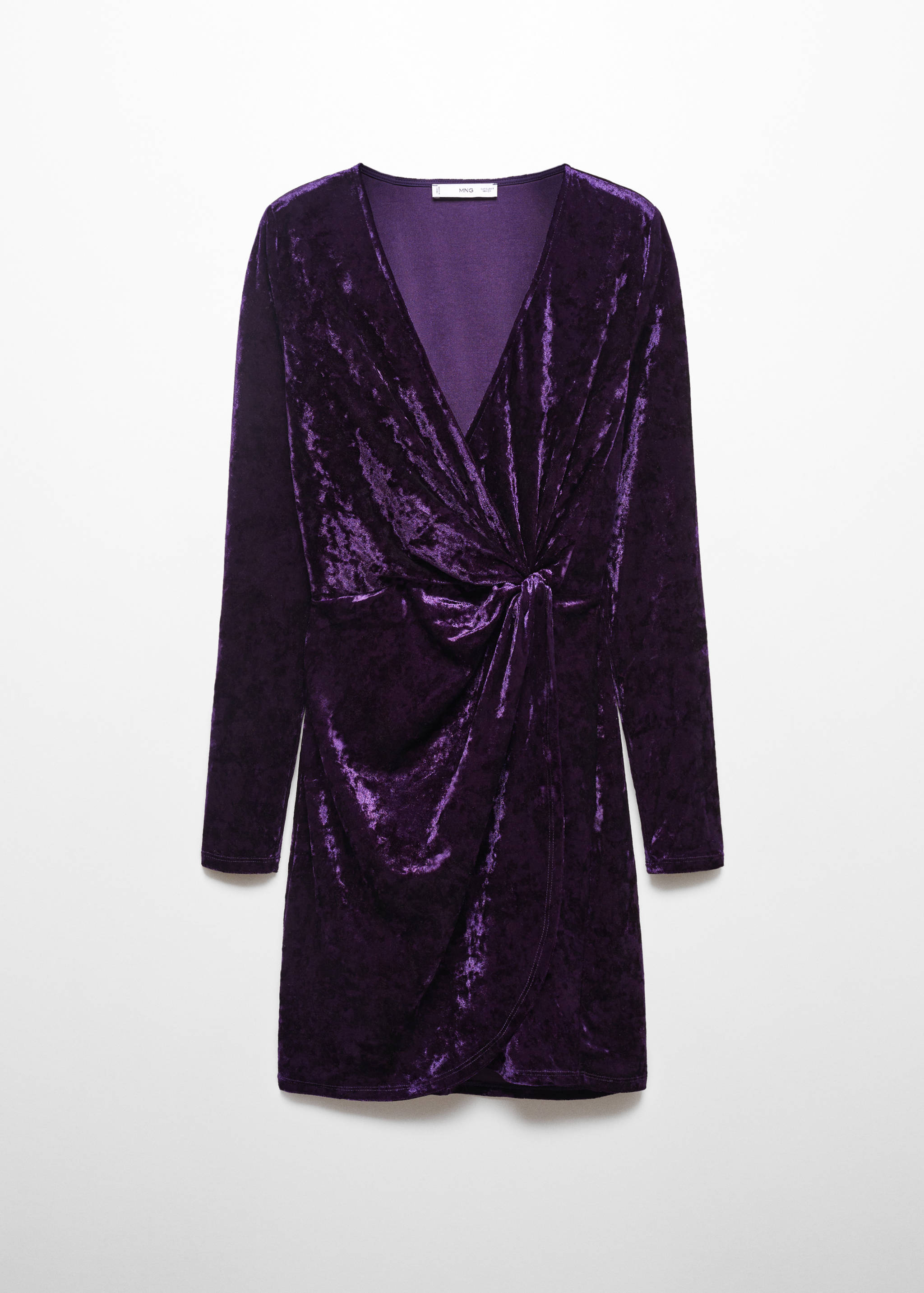 Aksamitna sukienka zakładana tkanina - Artykuł bez modela/modelki