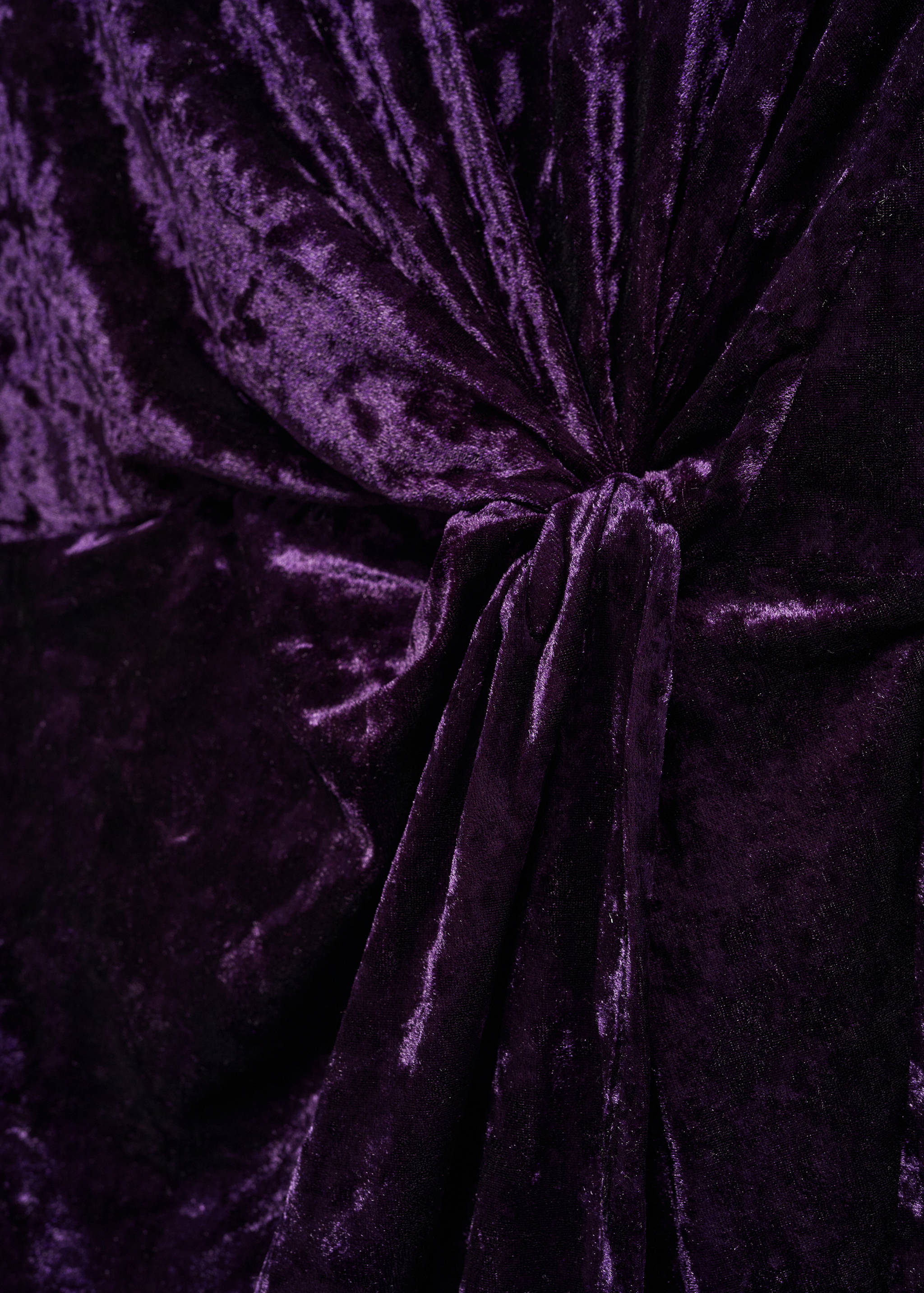 Aksamitna sukienka zakładana tkanina - Szczegóły artykułu 8