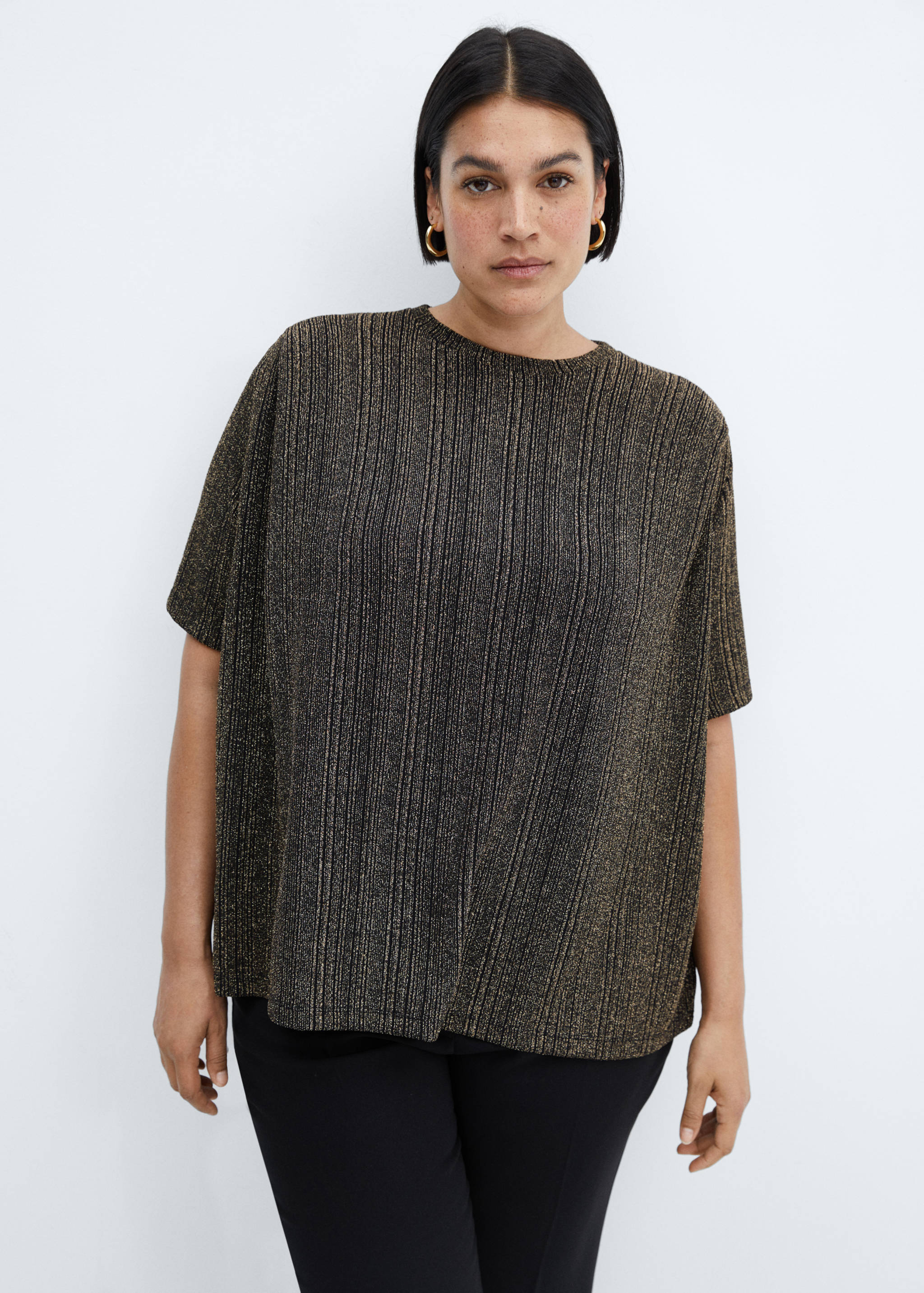 Lurex knitted t-shirt - Details of the article 5