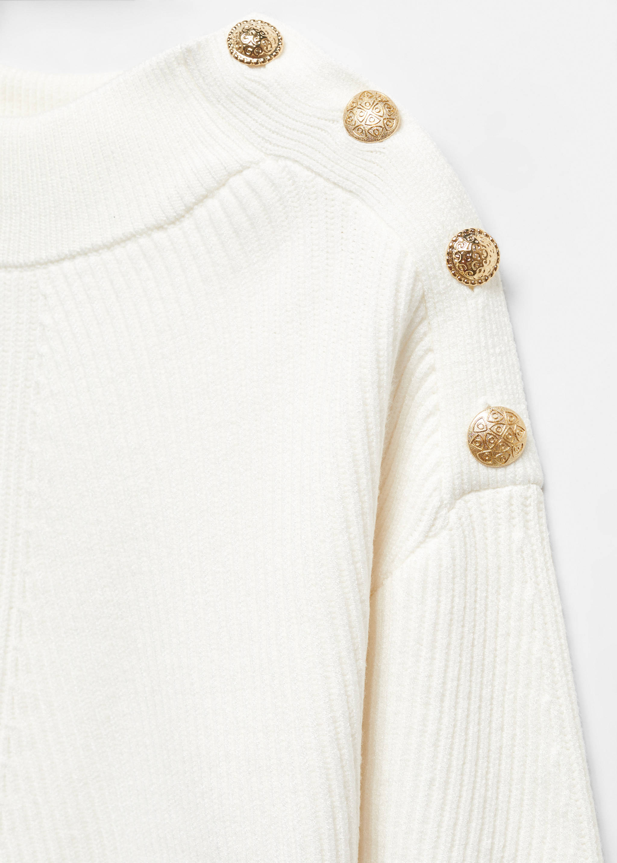 Ribbed sweater with buttons - Details of the article 8
