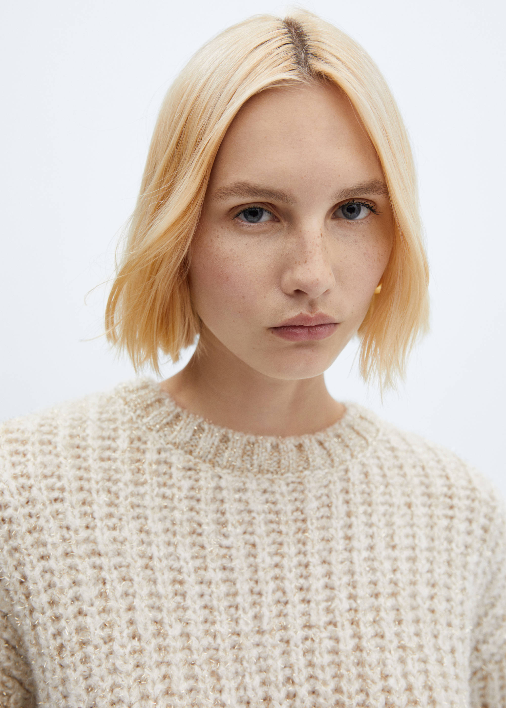 Debeli pleteni džemper s lureksom - Detalji artikla 1