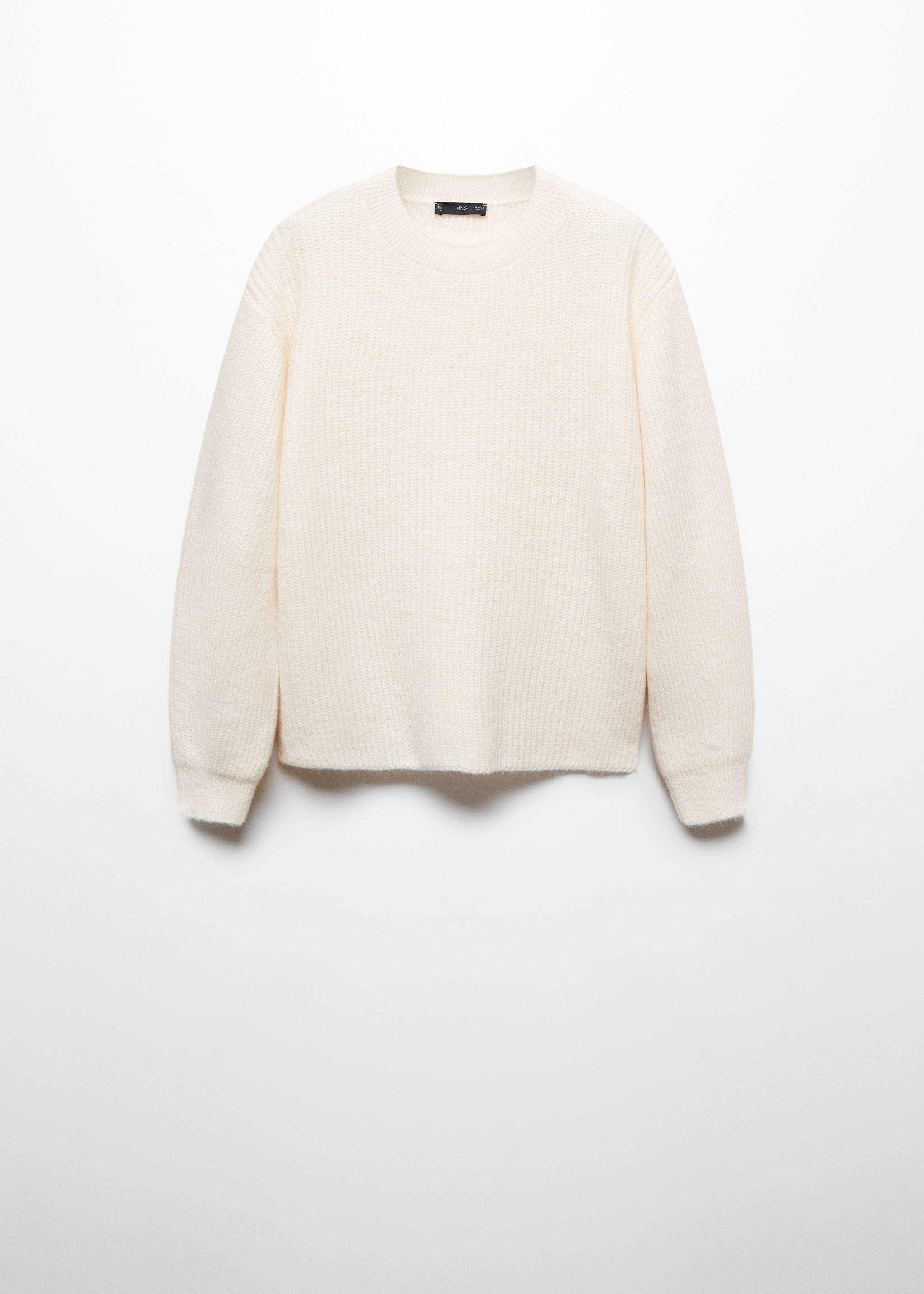 Round-neck knitted sweater - Article without model