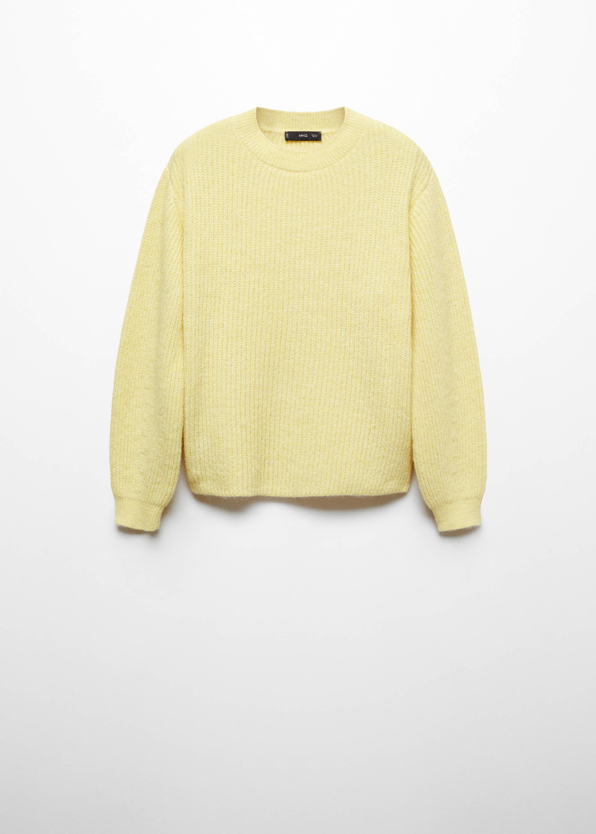 Round-neck knitted sweater - Article without model