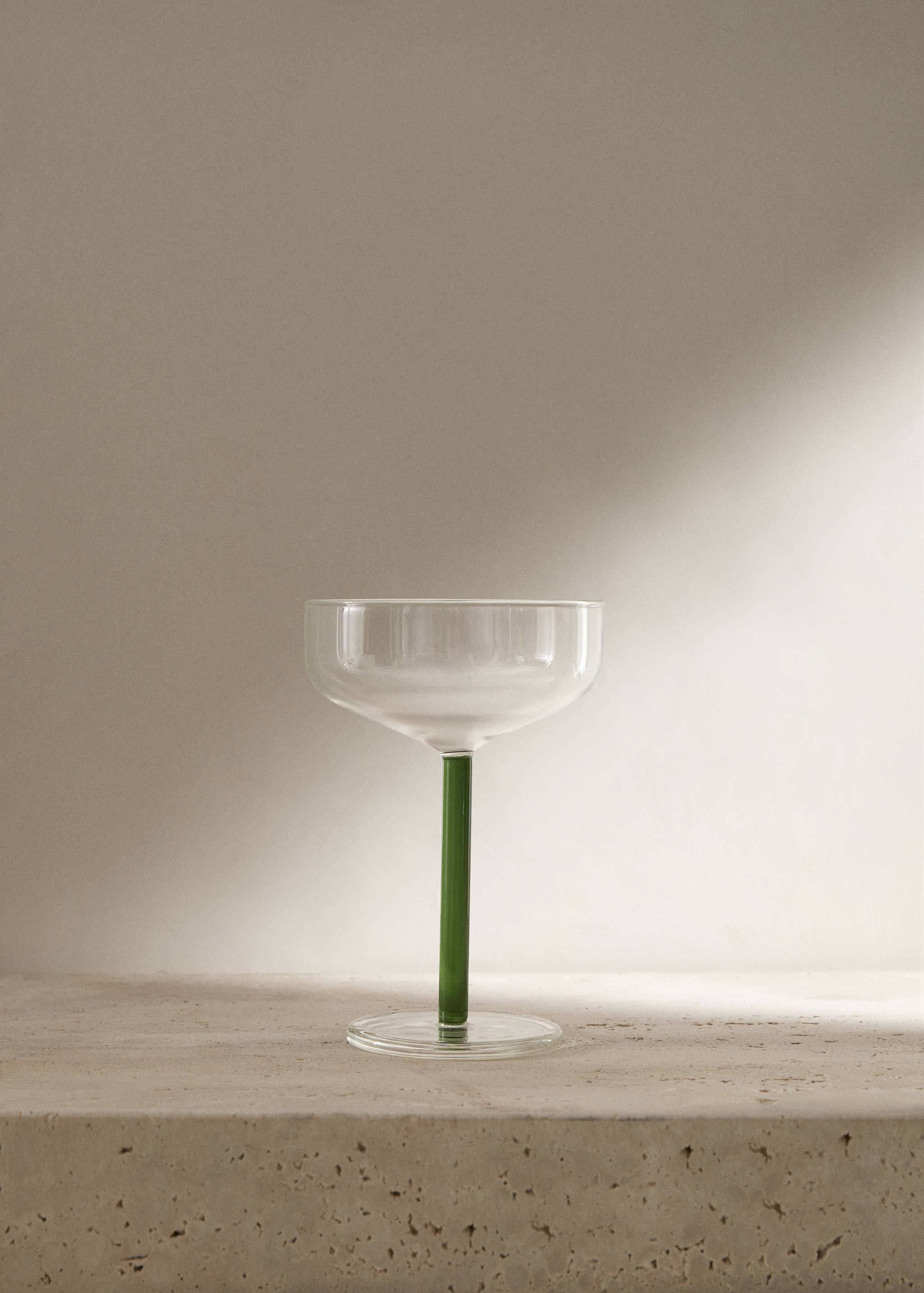 Borosilicate glass with coloured stem - General plane