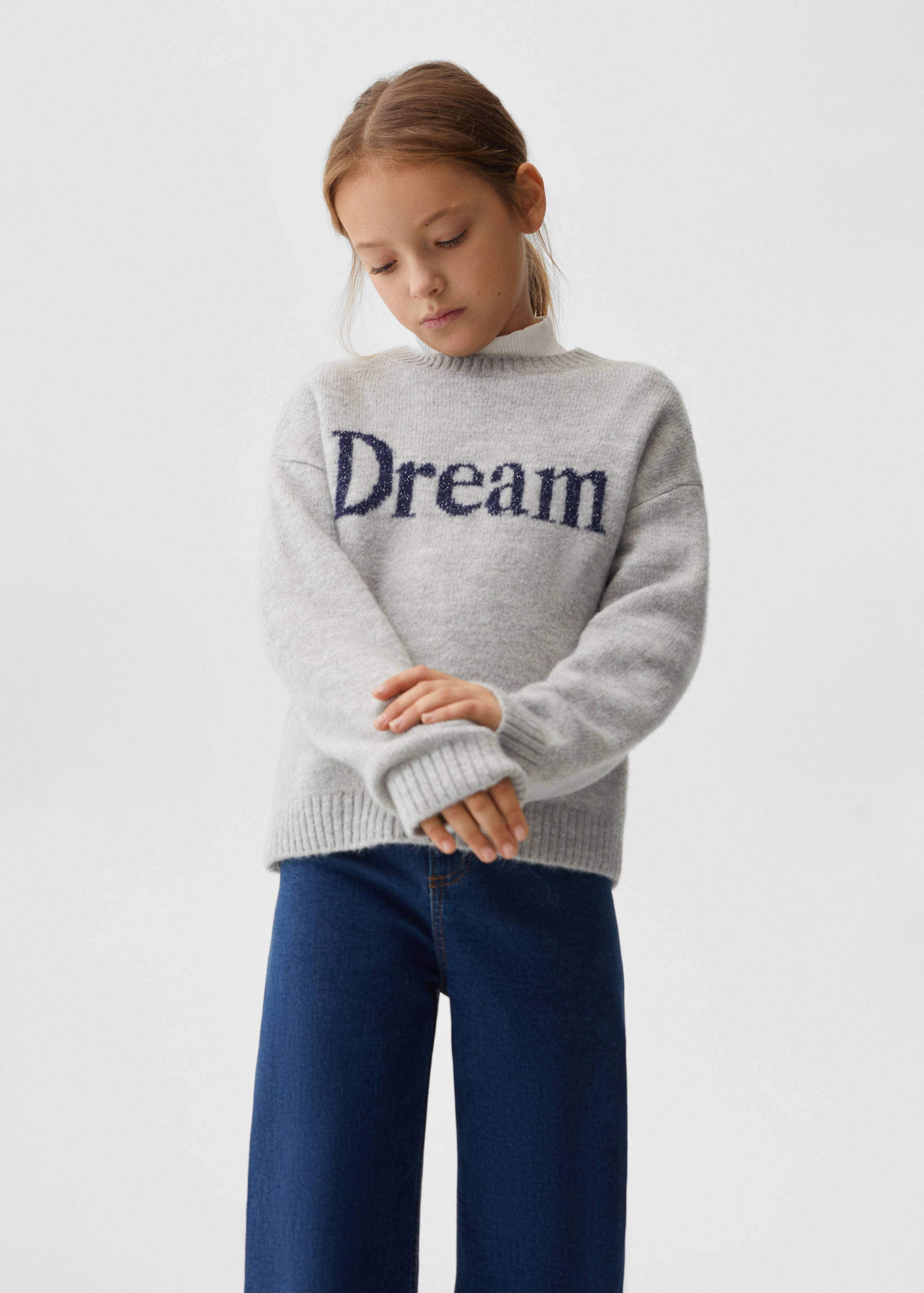 Pull-over imprimé message - Plan moyen