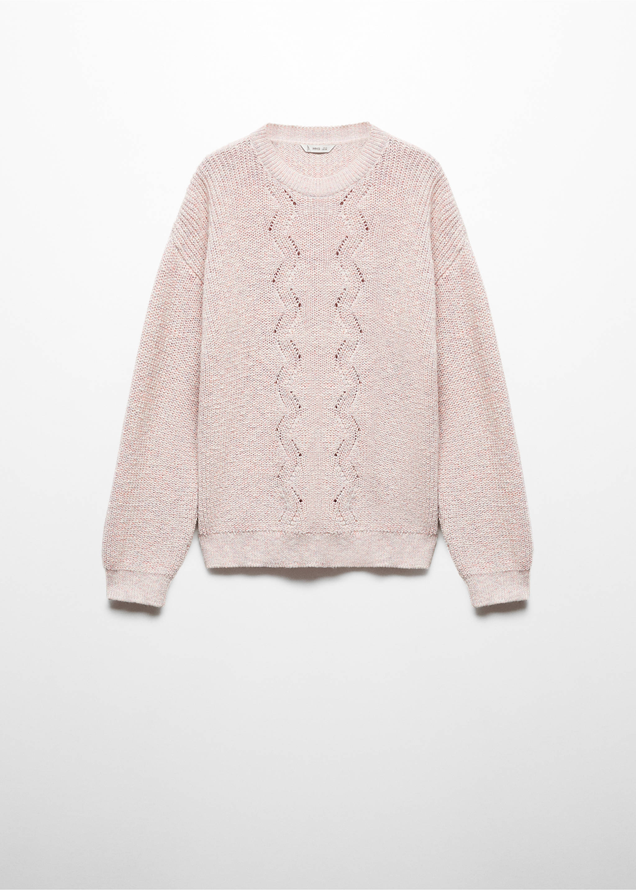 Lurex details sweater - Article without model, Pink. Ref: 57009606-00.