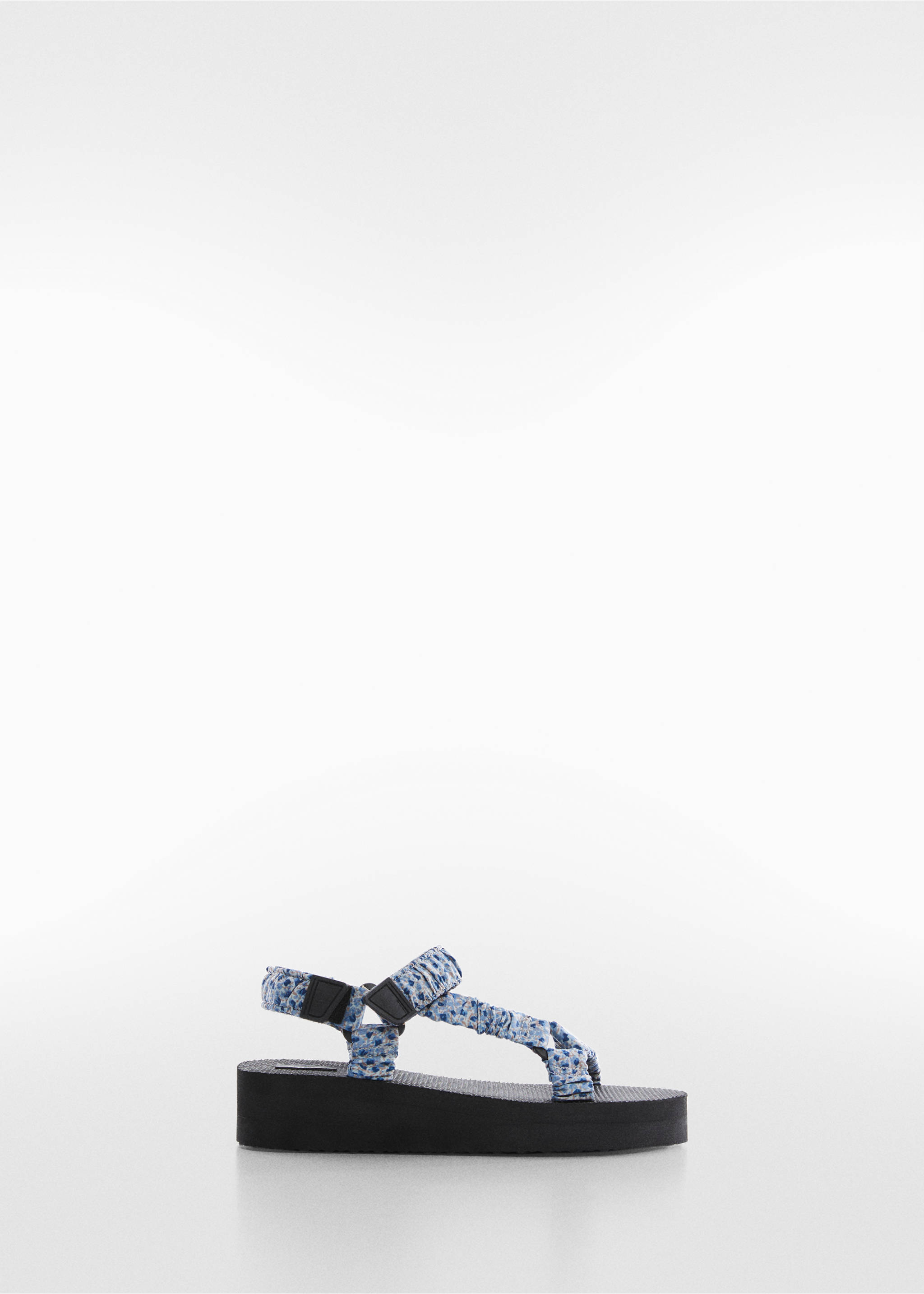 Platform strap sandals - Article without model, Blue. Ref: 57010017-00.
