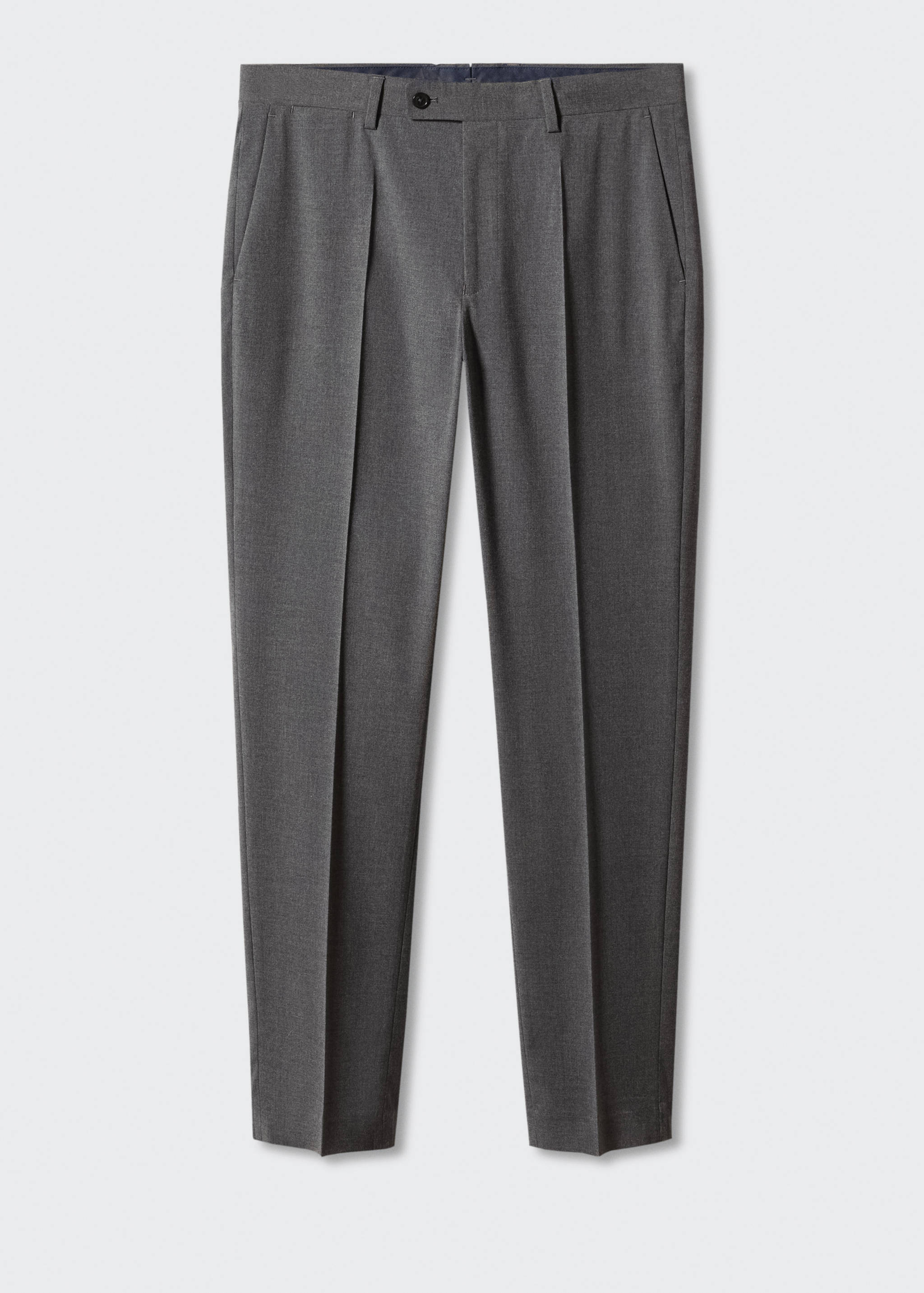 Stretch-fabric slim-fit suit pants - Article without model