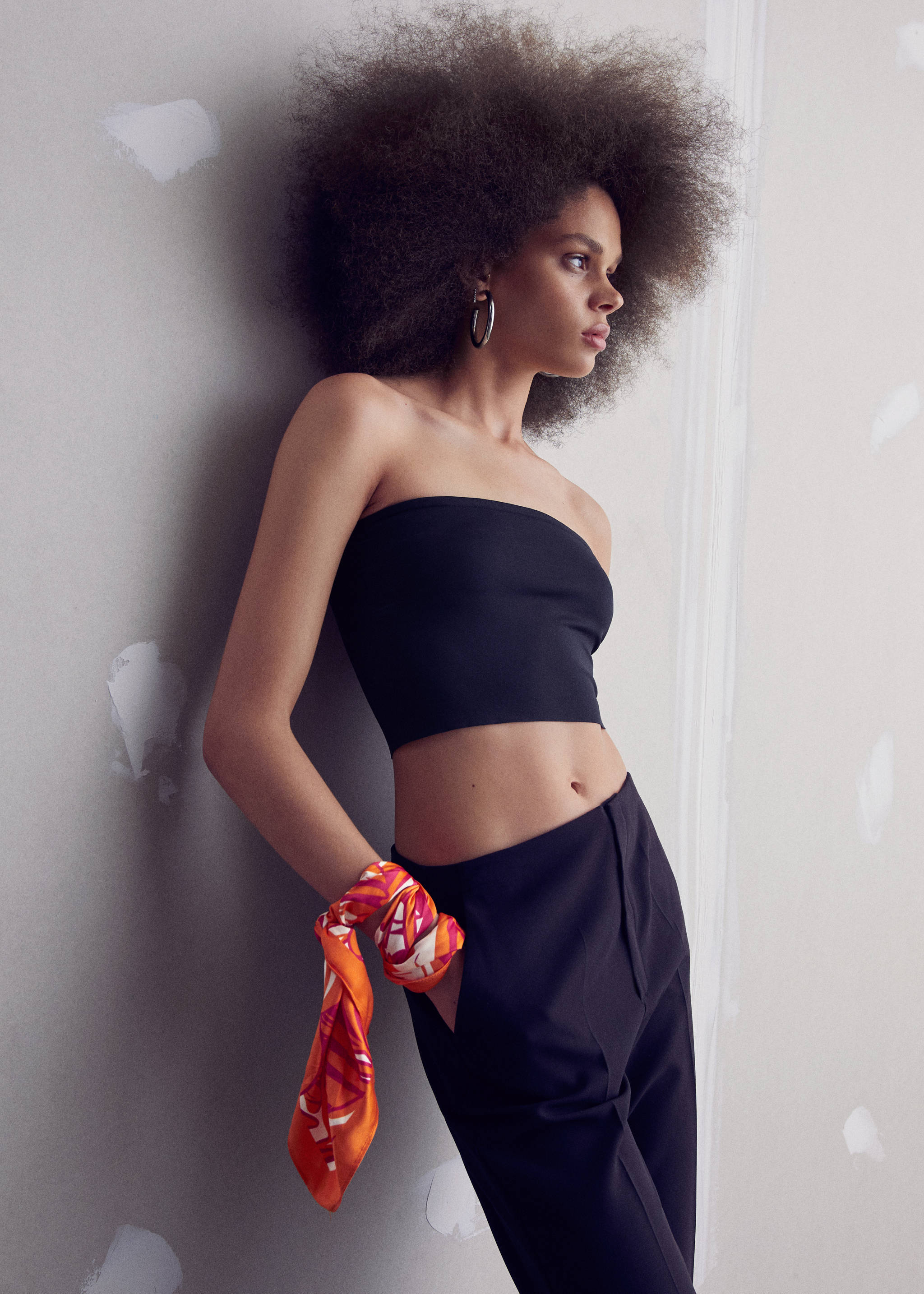 Tropical printed scarf - General plane