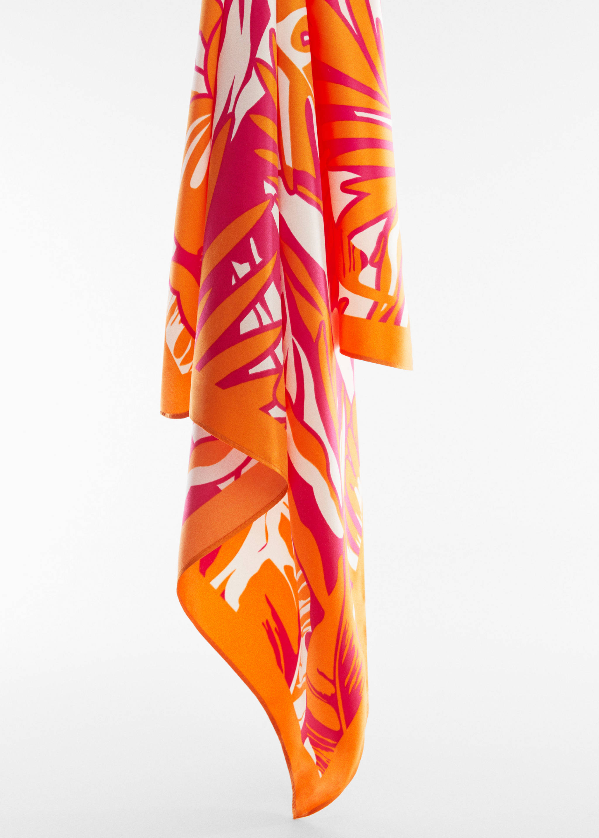 Tropical printed scarf - Medium plane
