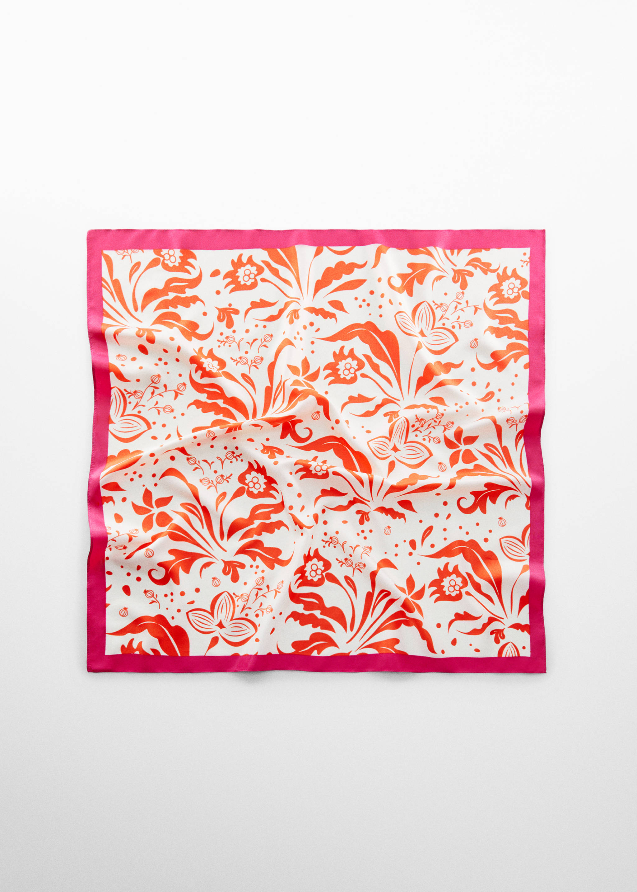 Printed satin scarf - Article without model