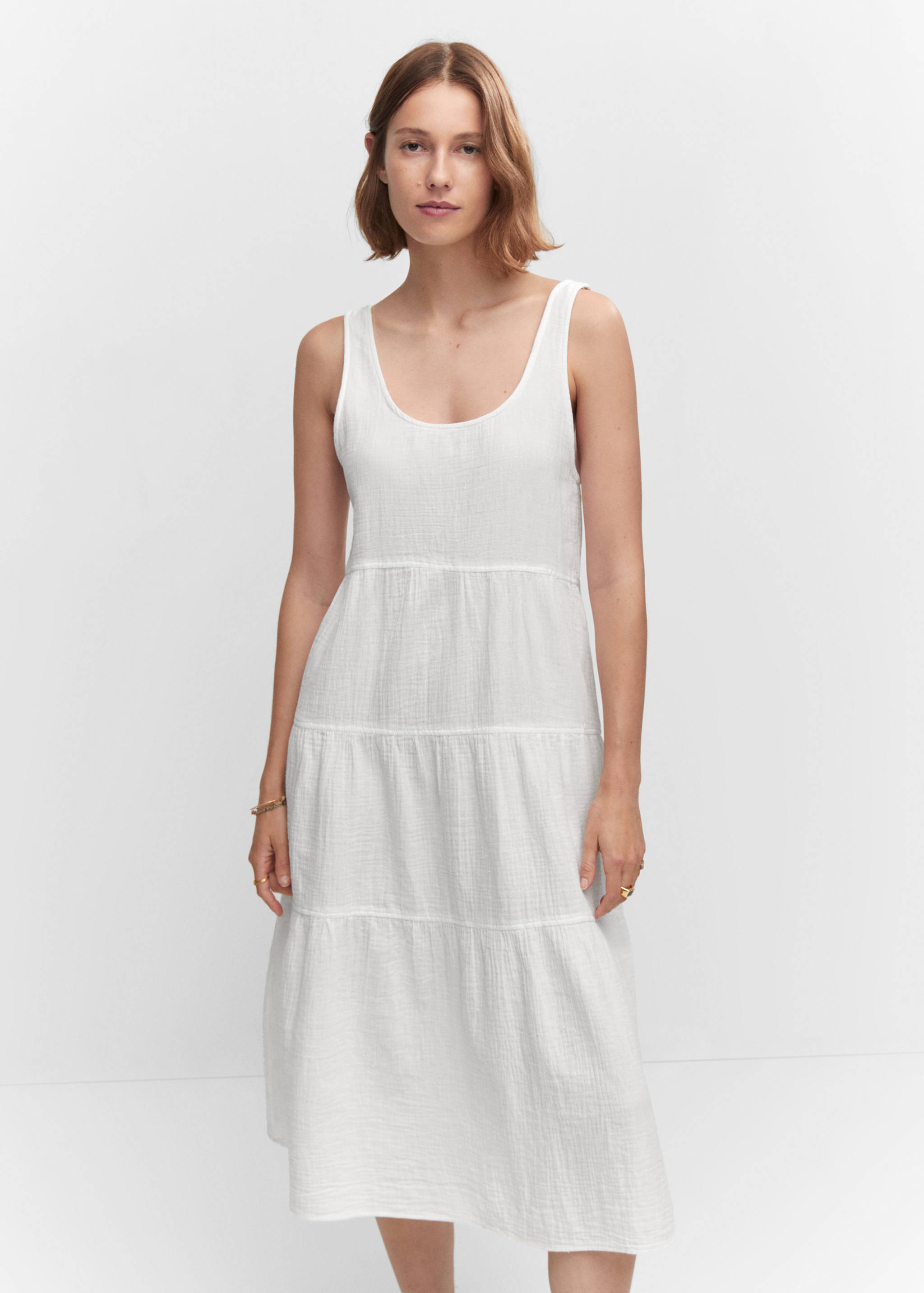 Flared cotton dress - Medium plane