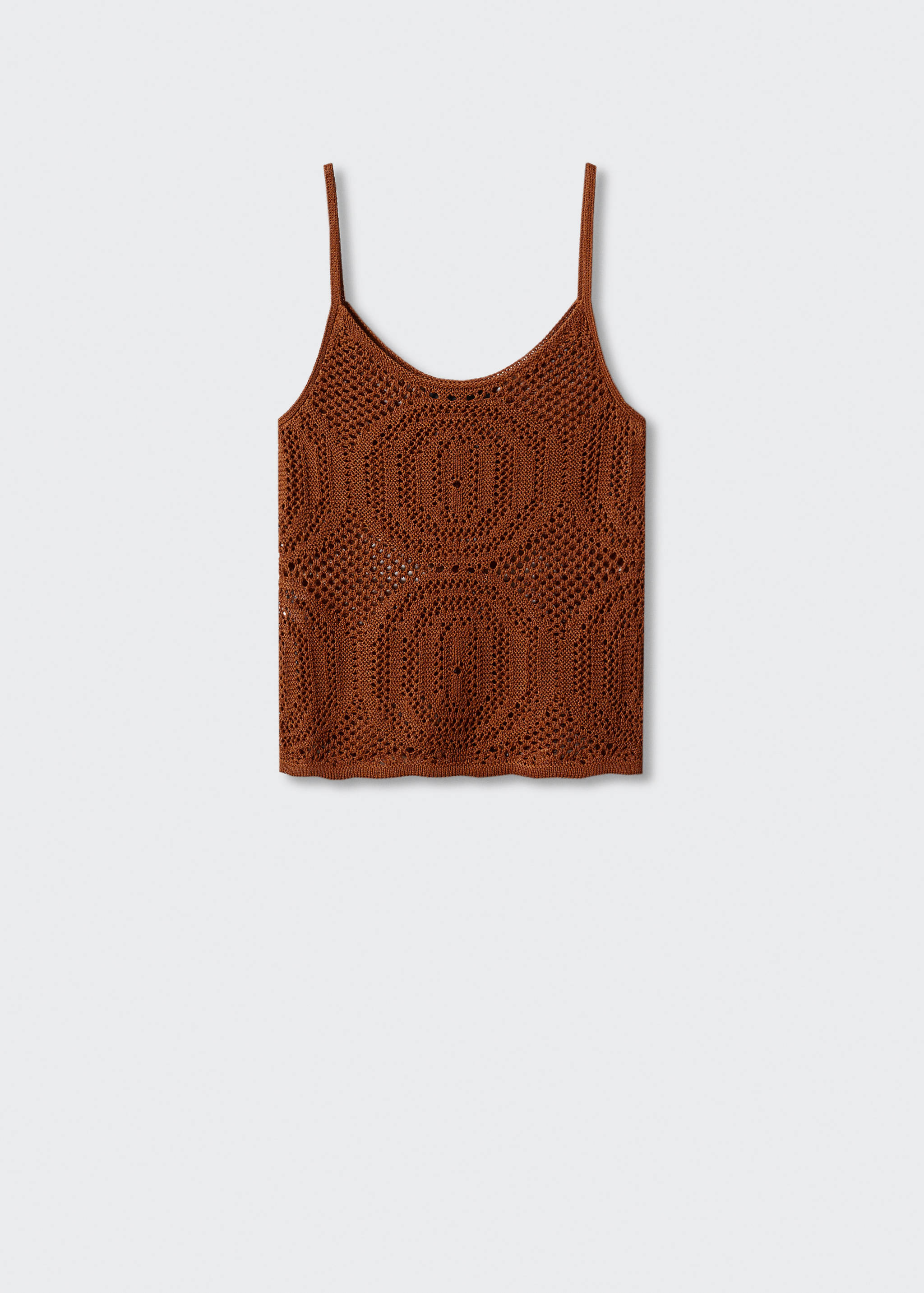 Openwork details knit top - Article without model