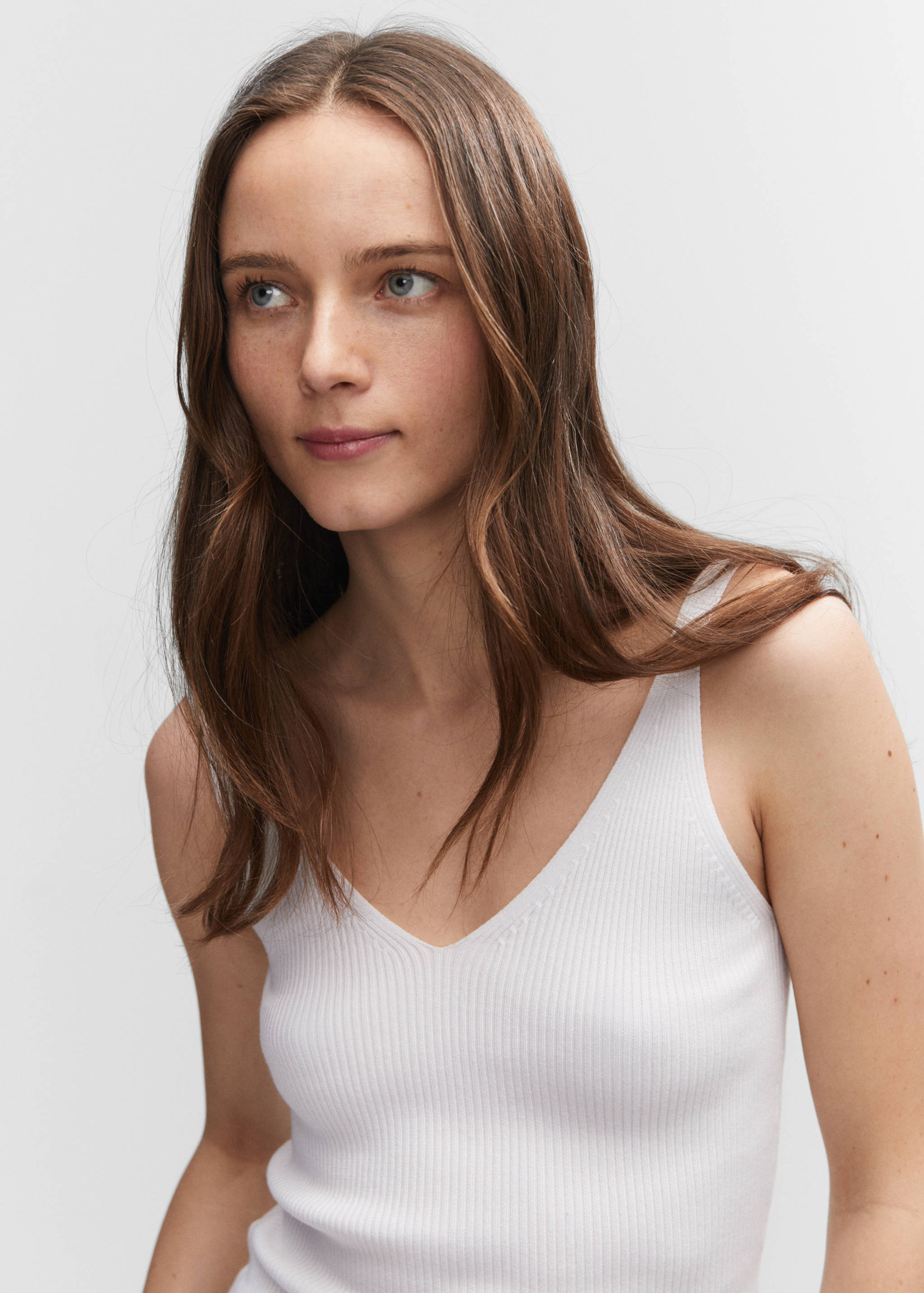 Strick-Top mit V-Ausschnitt - Detail des Artikels 1