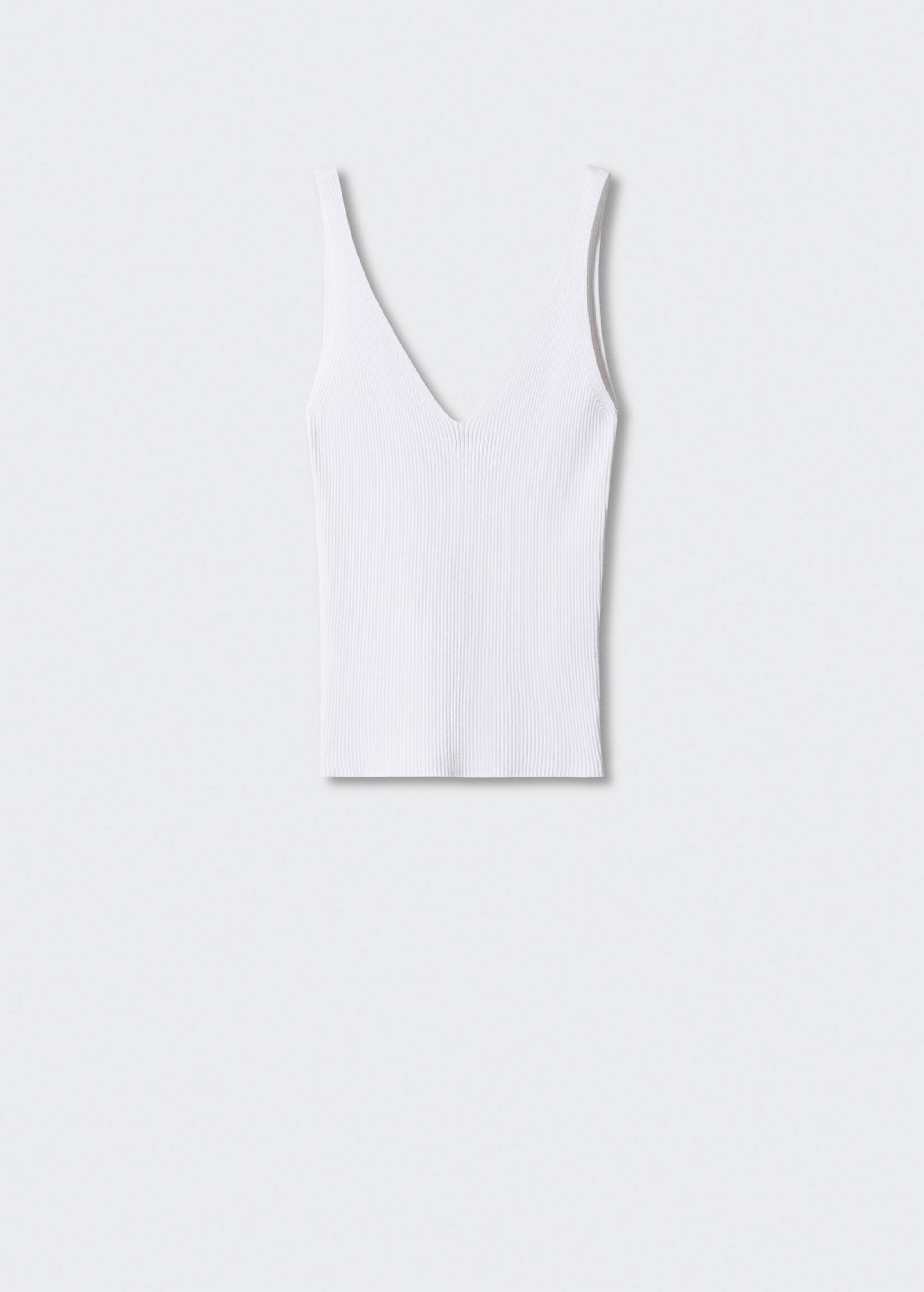 Strick-Top mit V-Ausschnitt - Artikel ohne Model