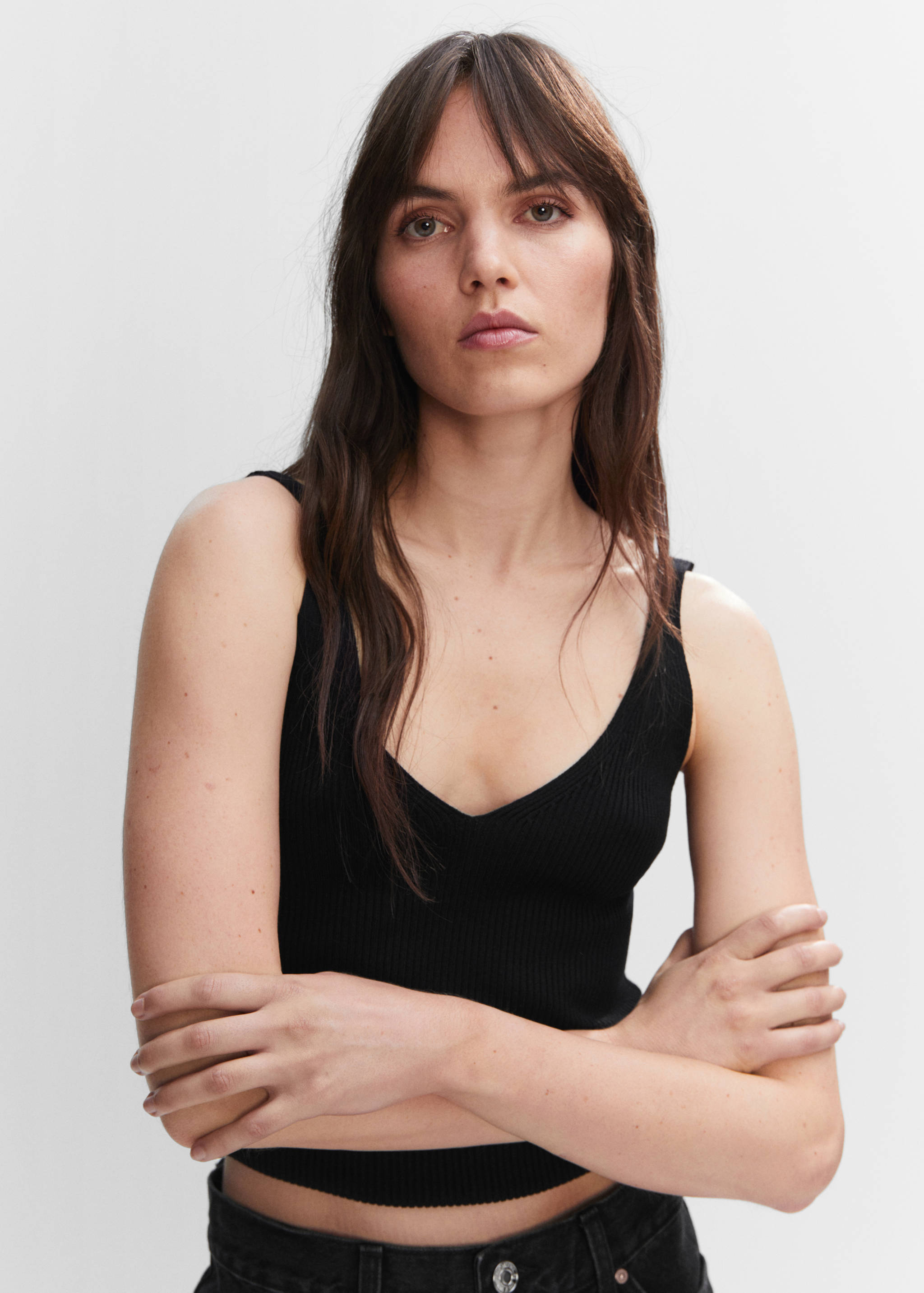 Strick-Top mit V-Ausschnitt - Detail des Artikels 1