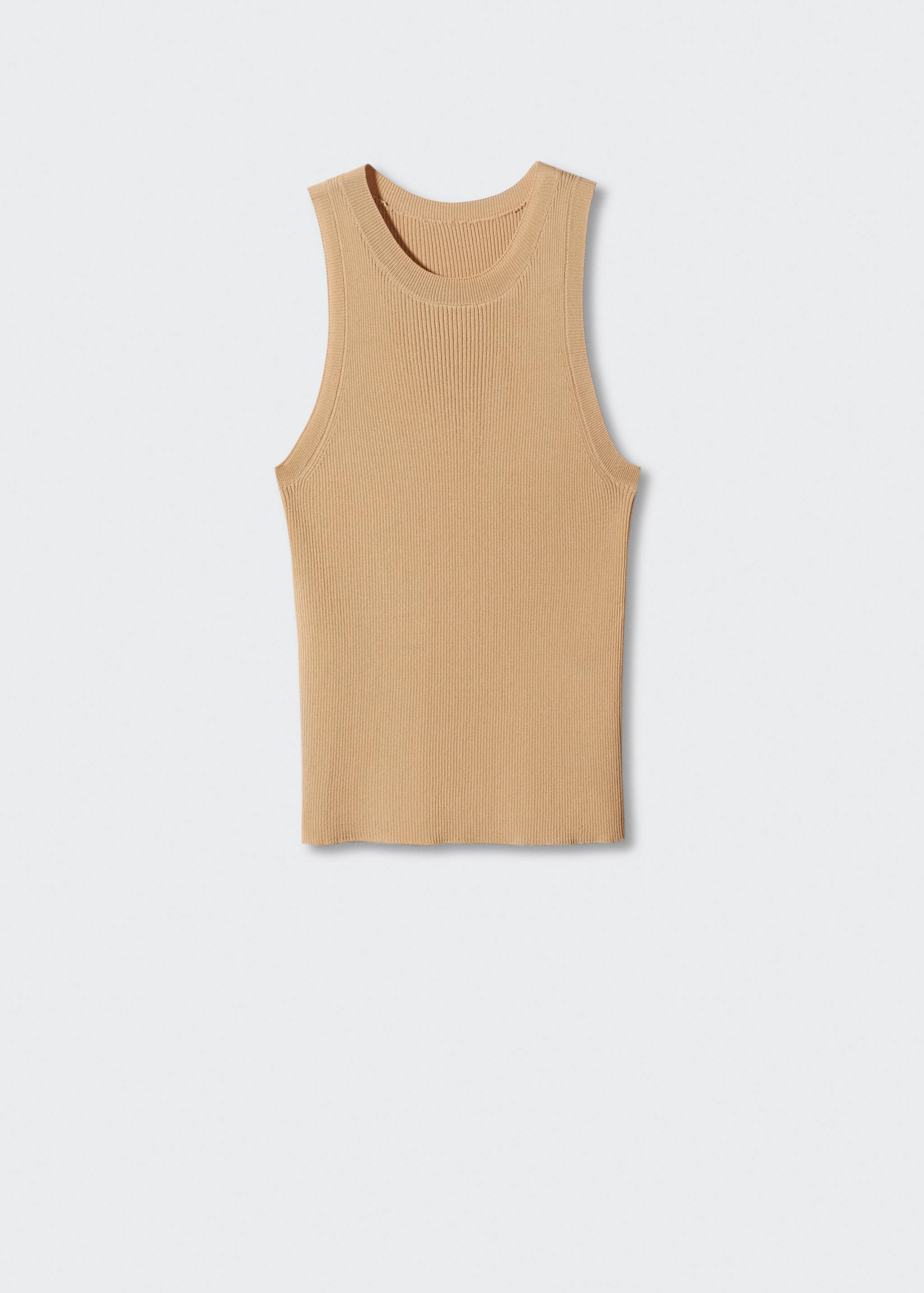 Ribbed knit top - Article without model