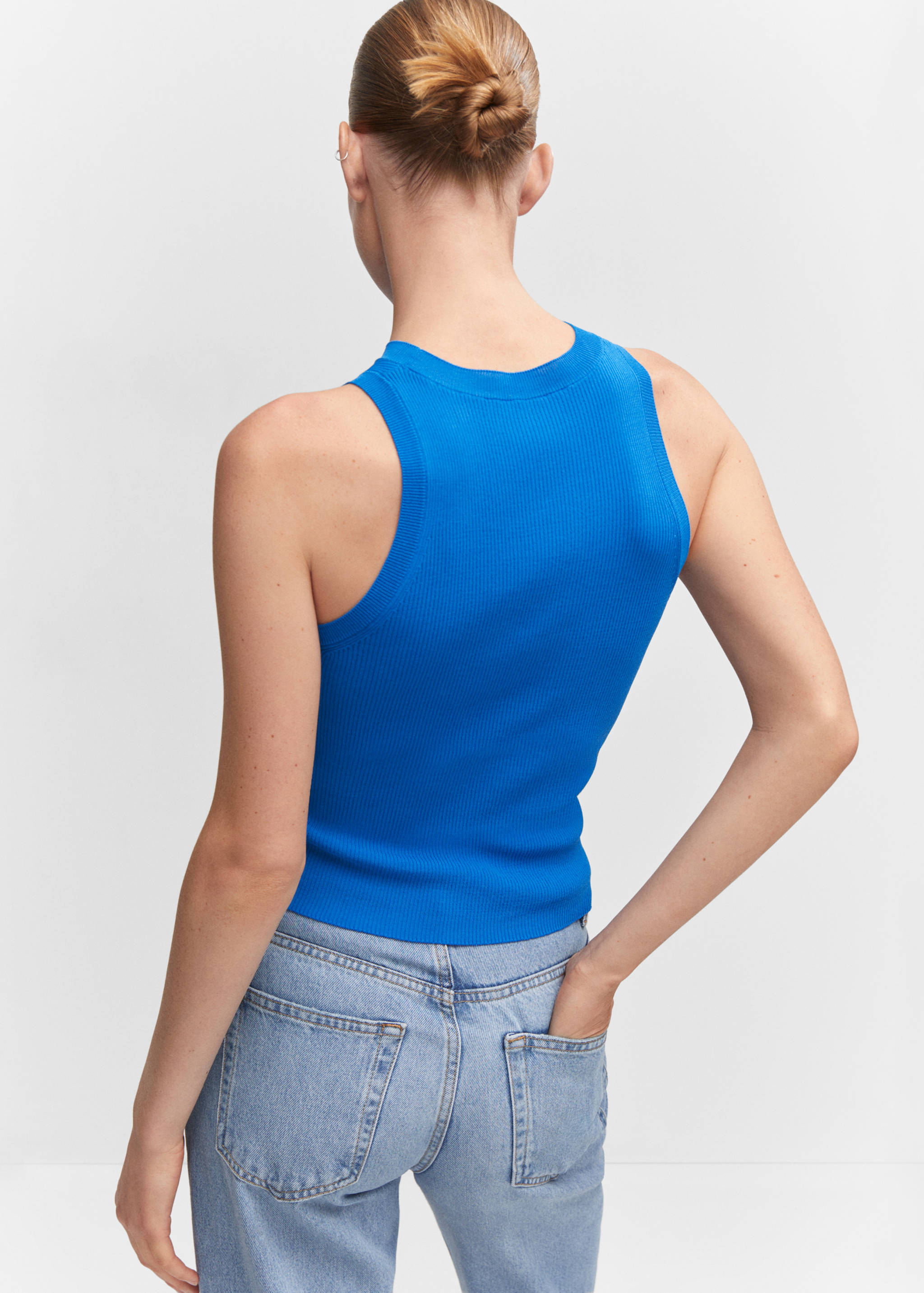 Ribbed knit top - Reverse of the article