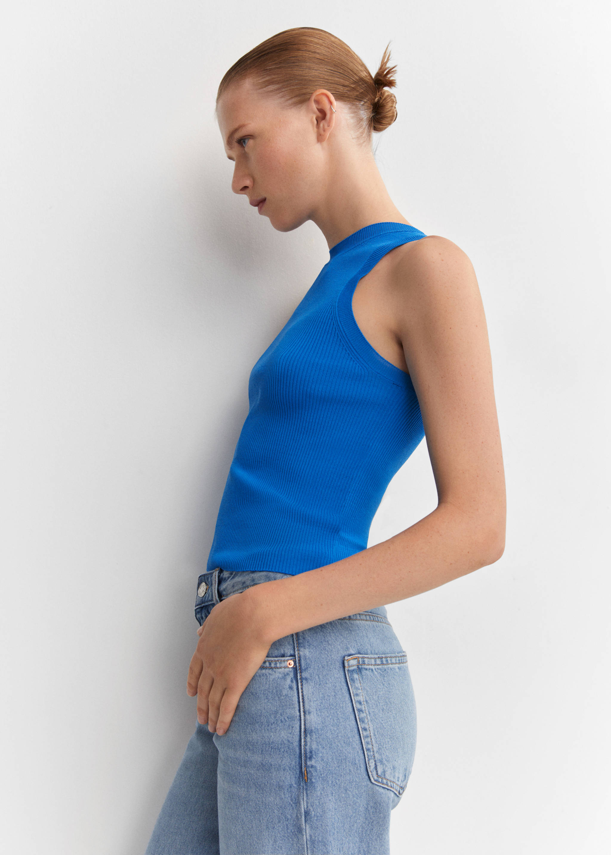 Ribbed knit top - Details of the article 2