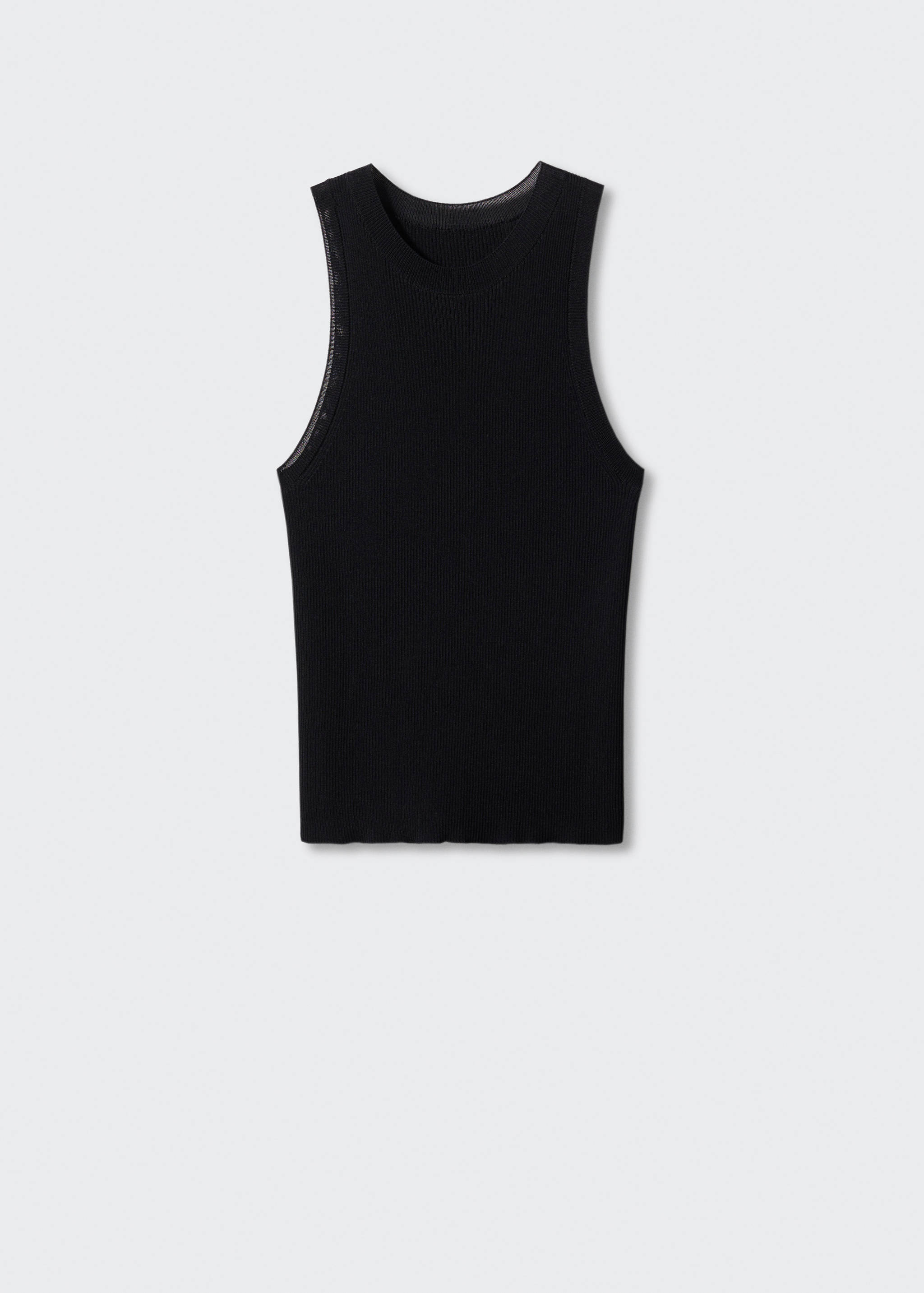 Ribbed knit top - Article without model