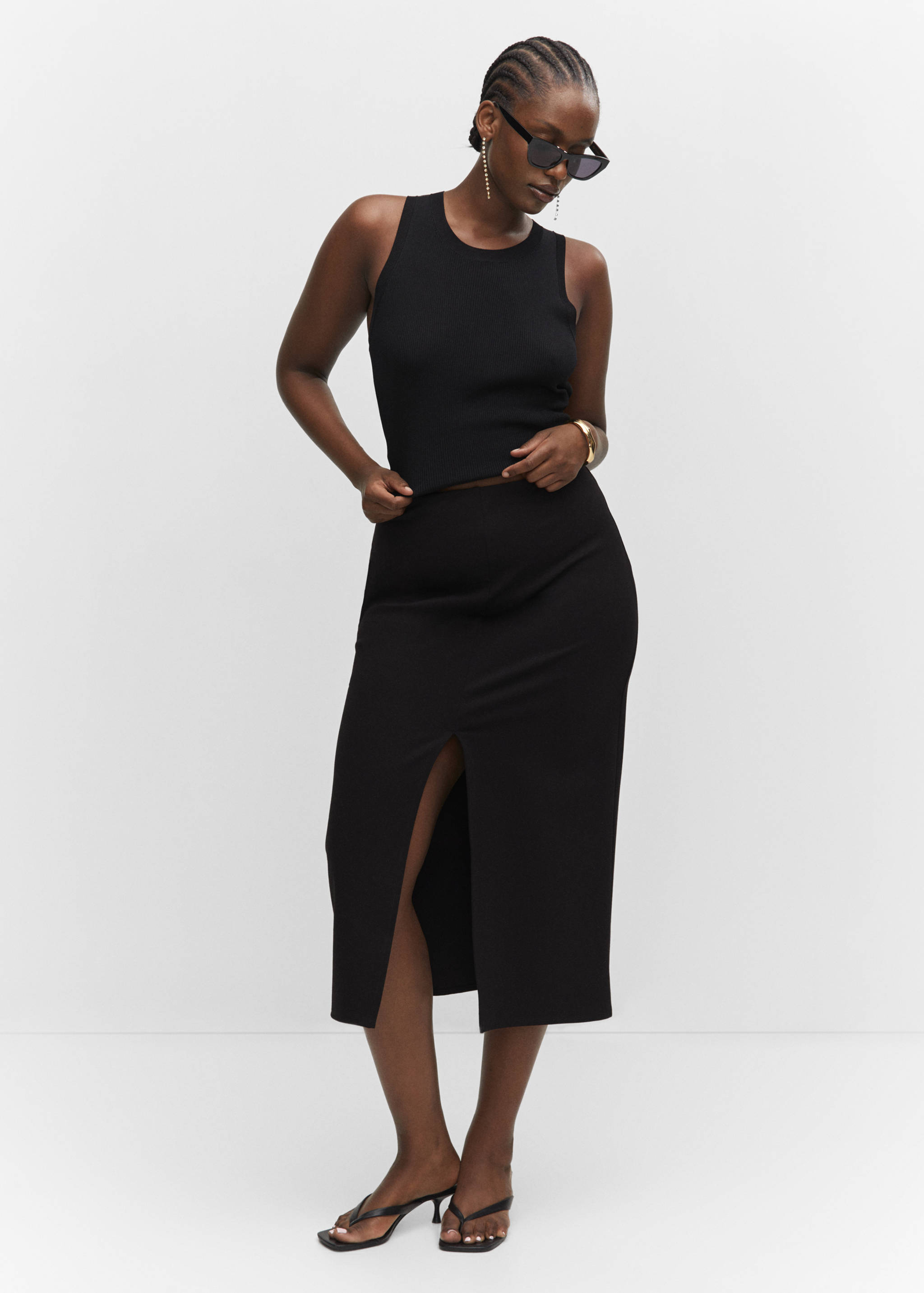 Ribbed knit top - Details of the article 3