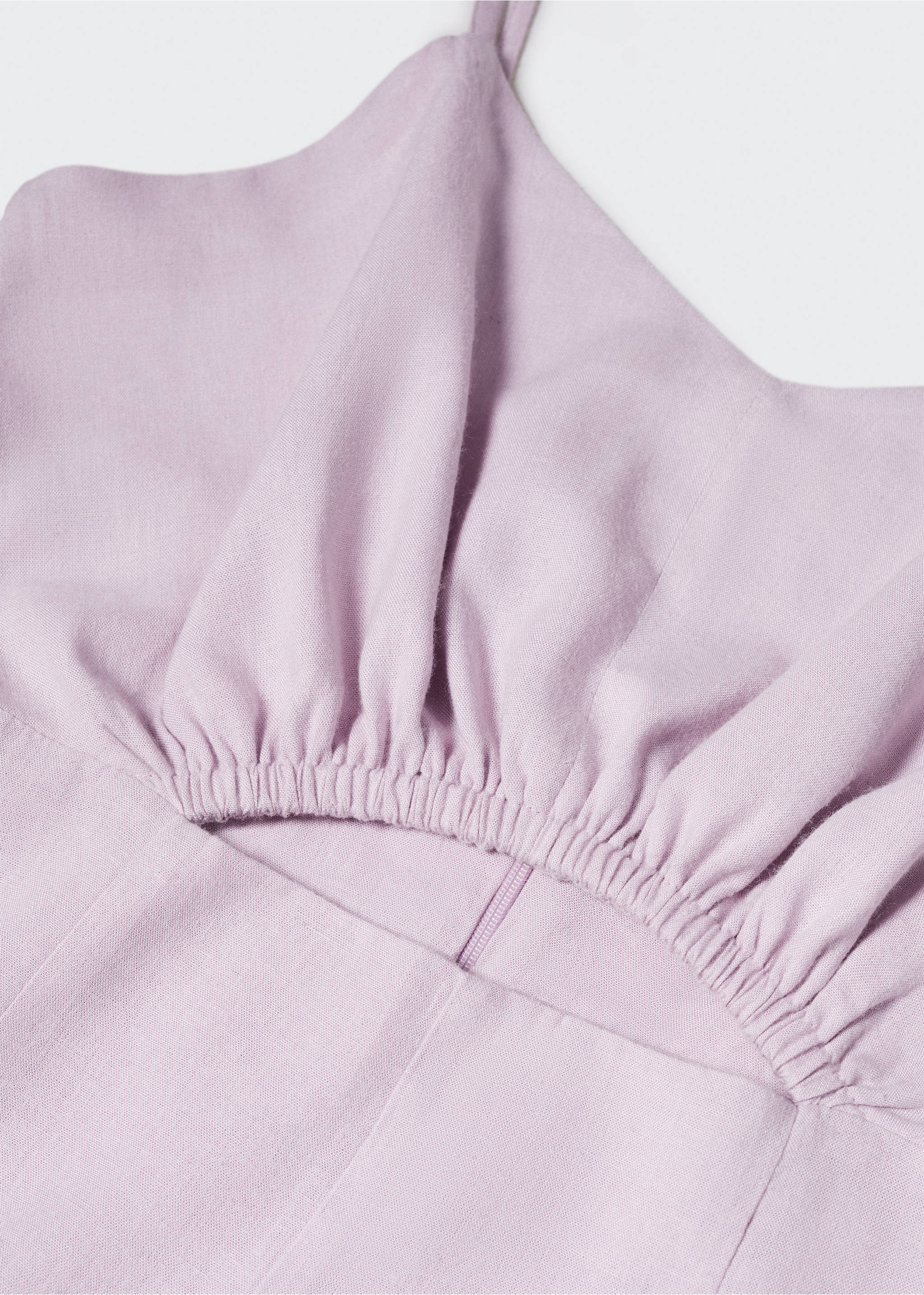 Langer Jumpsuit mit Schlitzen - Detail des Artikels 8, Lavendell. Ref: 57010262-00.