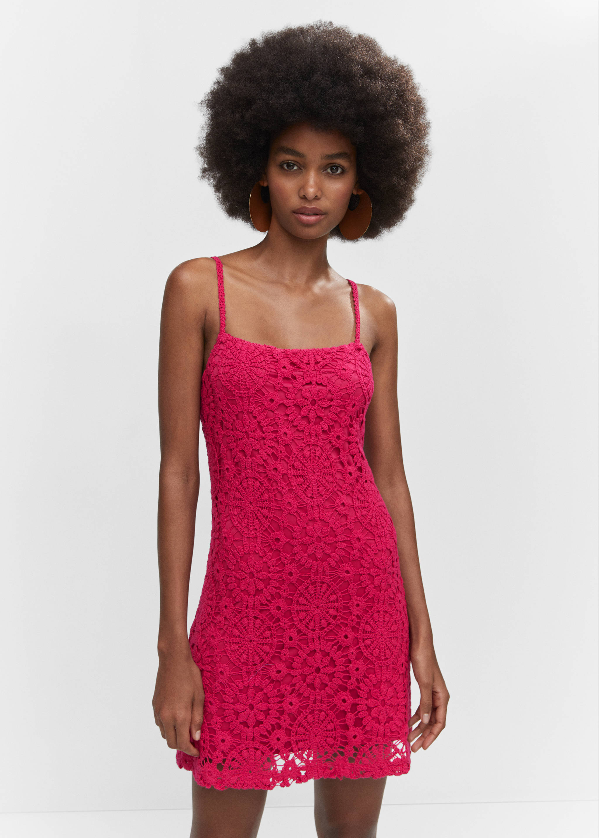 Crochet short dress - Medium plane