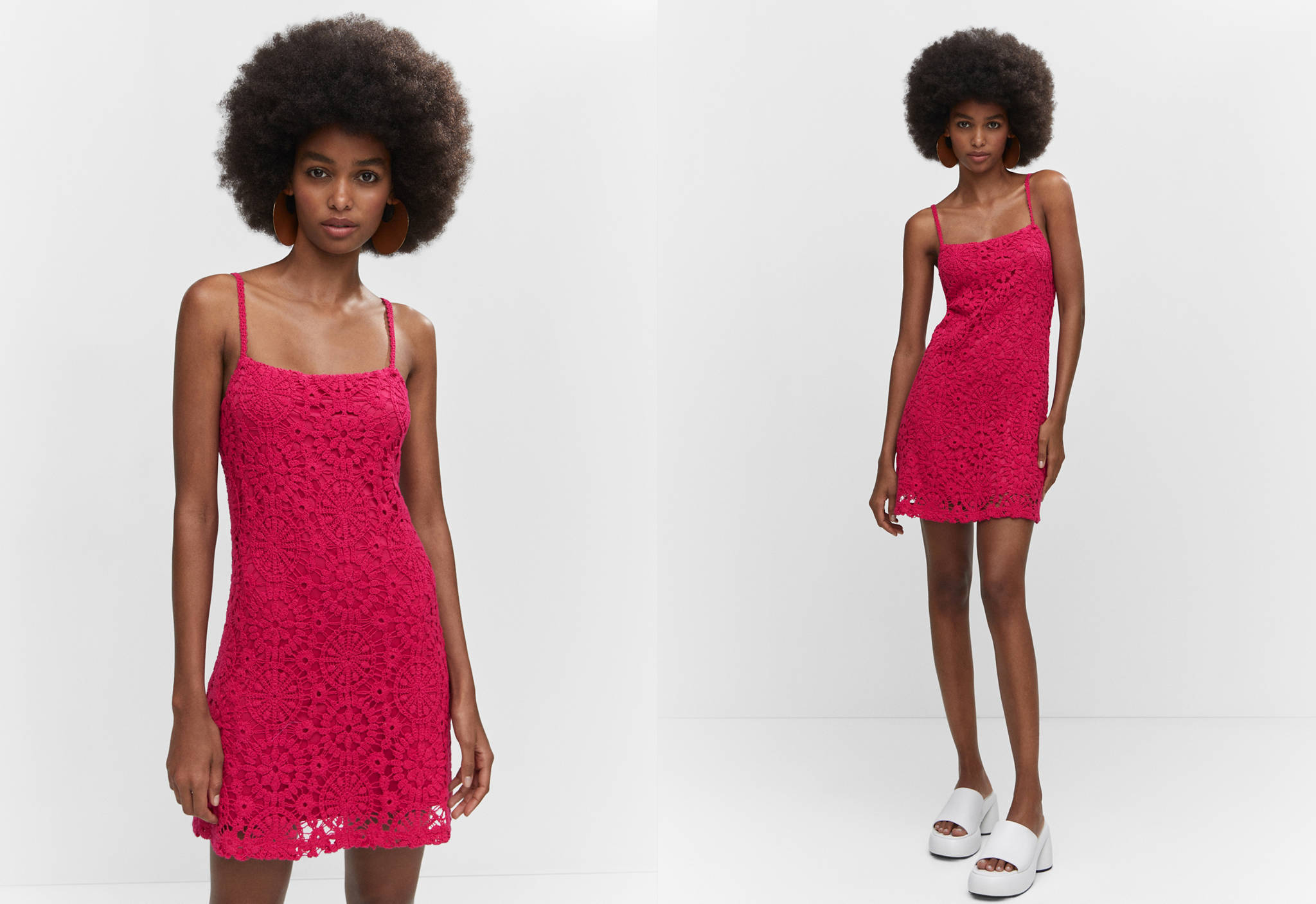 Crochet short dress - Panoramic plane