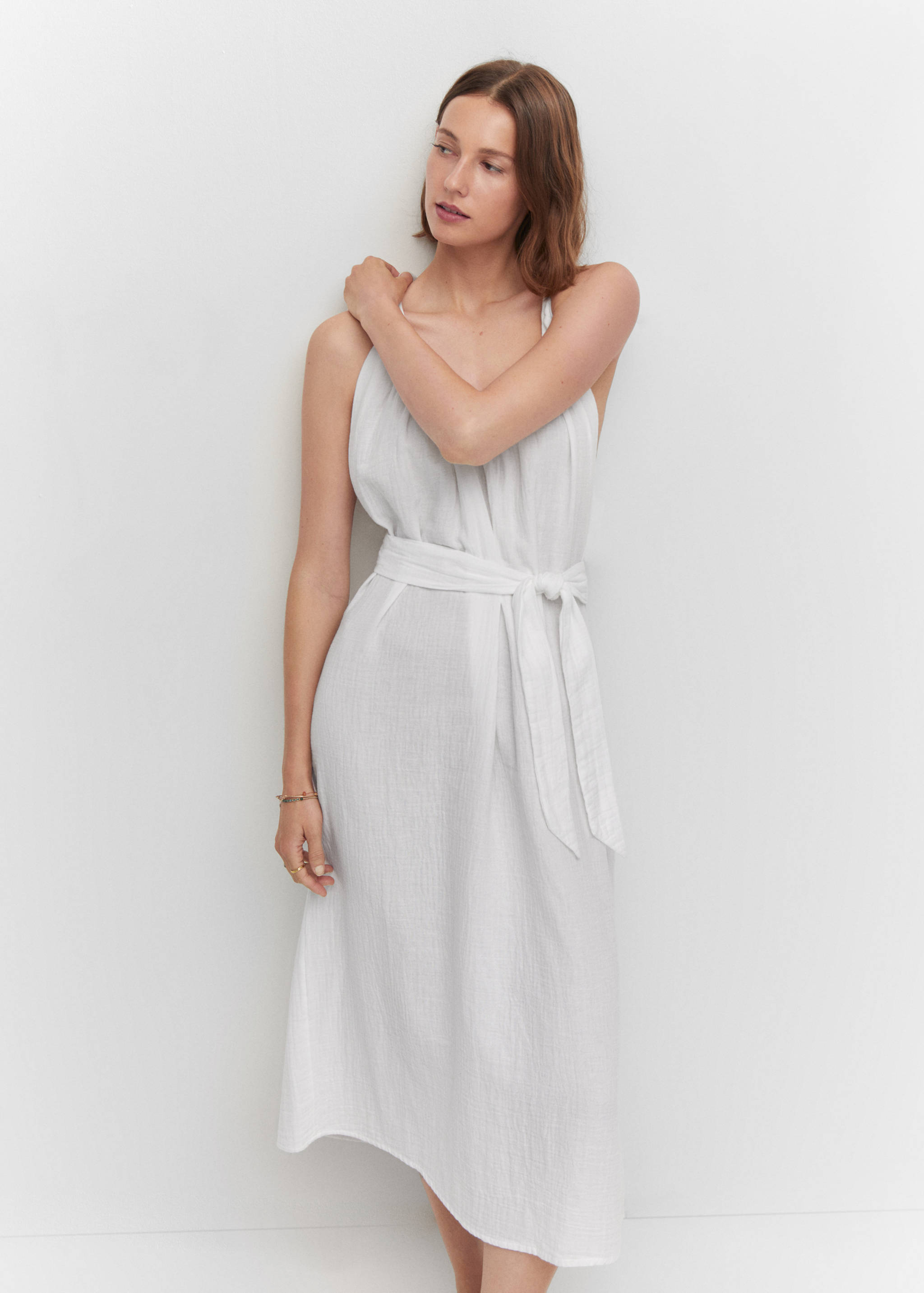 Strap dress with belt - Details of the article 2