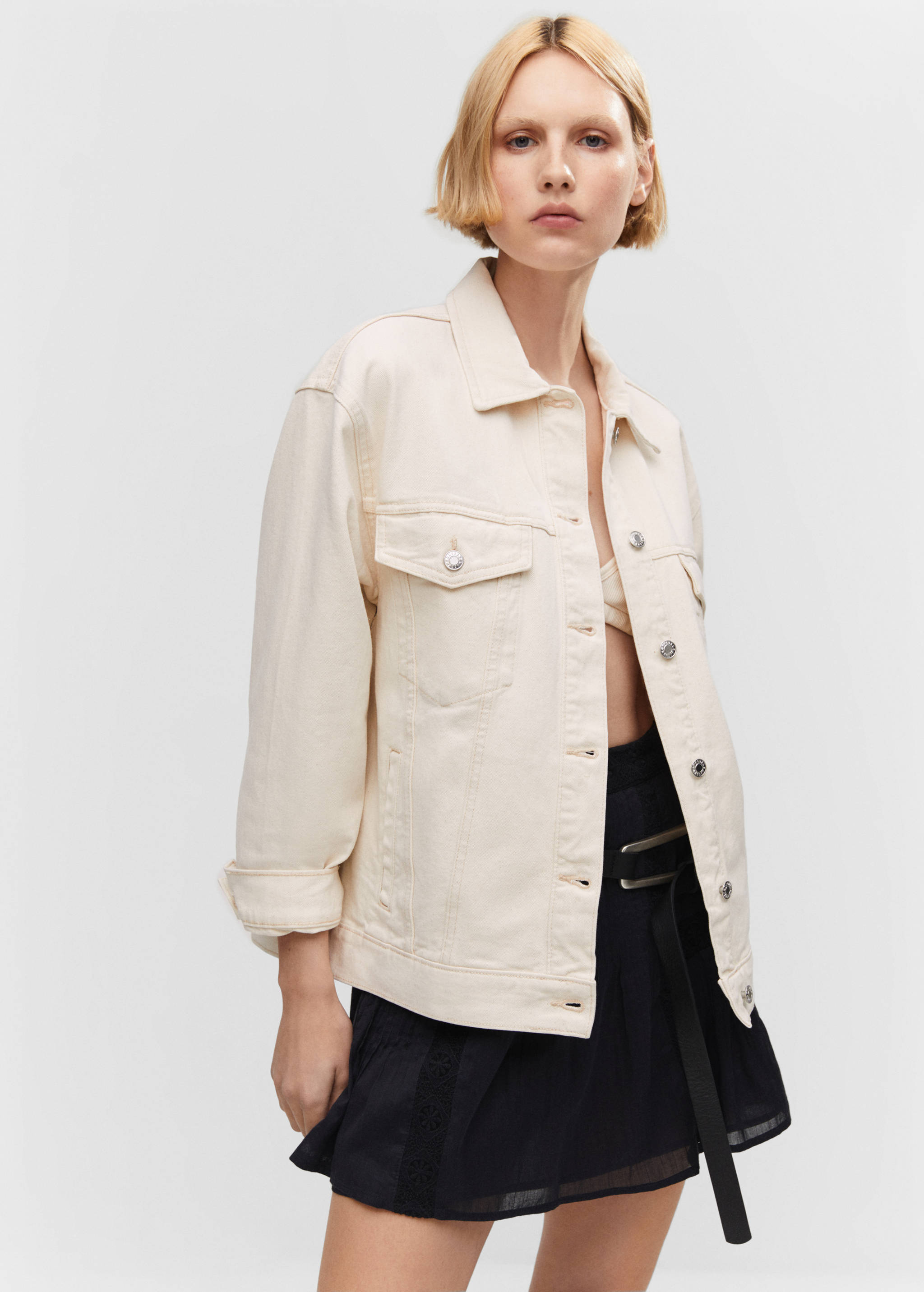 Oversize denim jacket - Medium plane