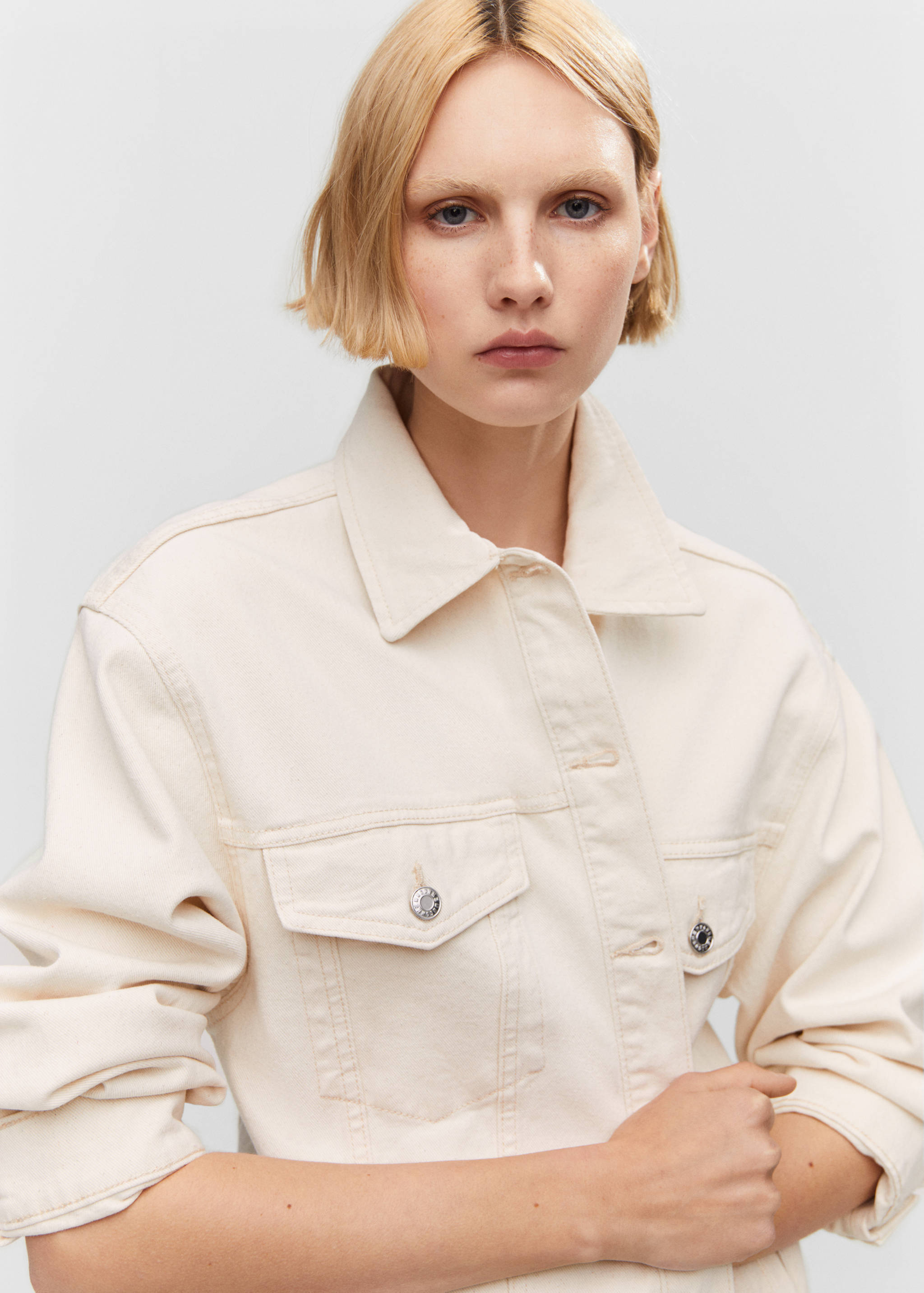 Oversize denim jacket - Details of the article 1