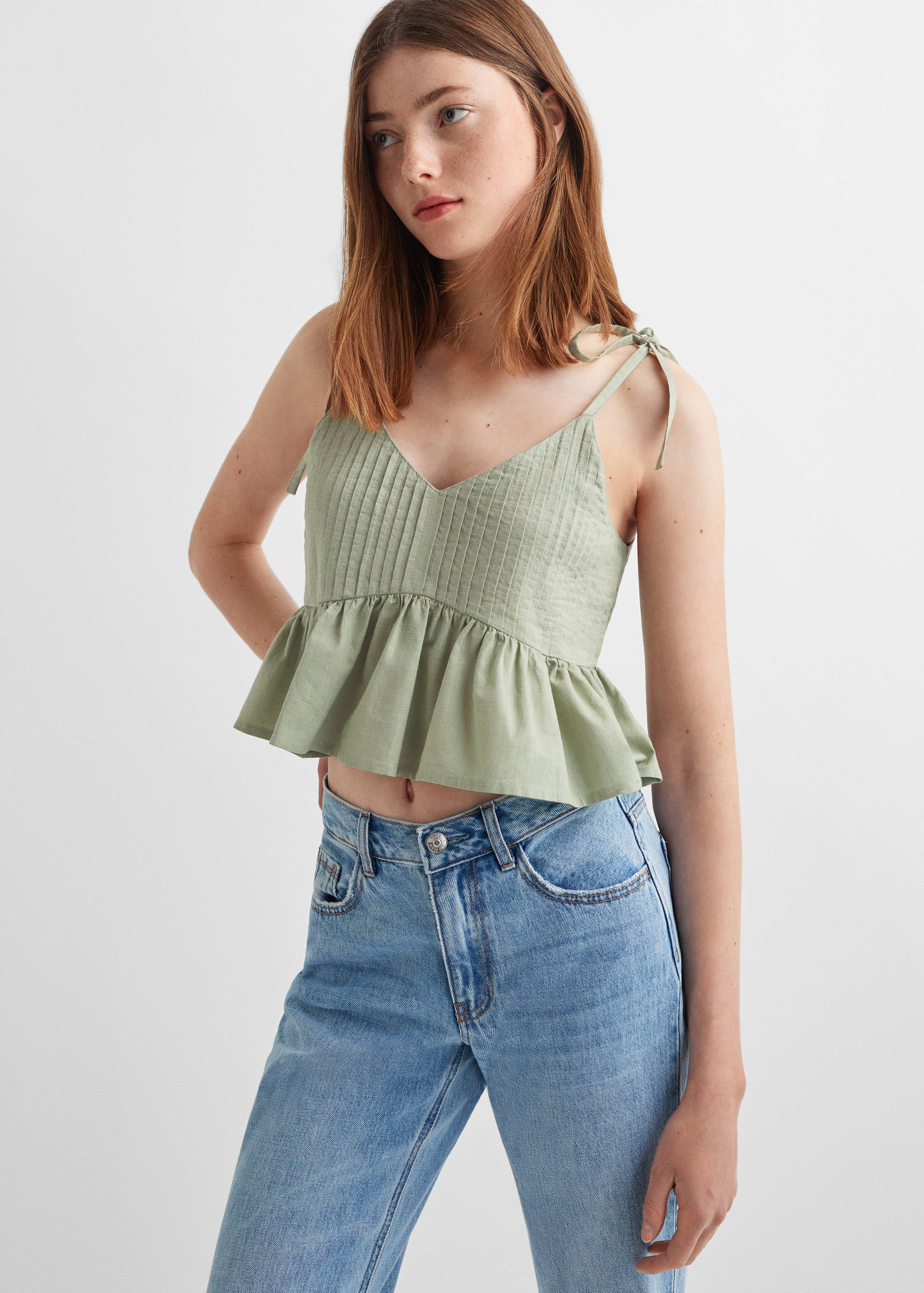 Crop top coton - Plan moyen