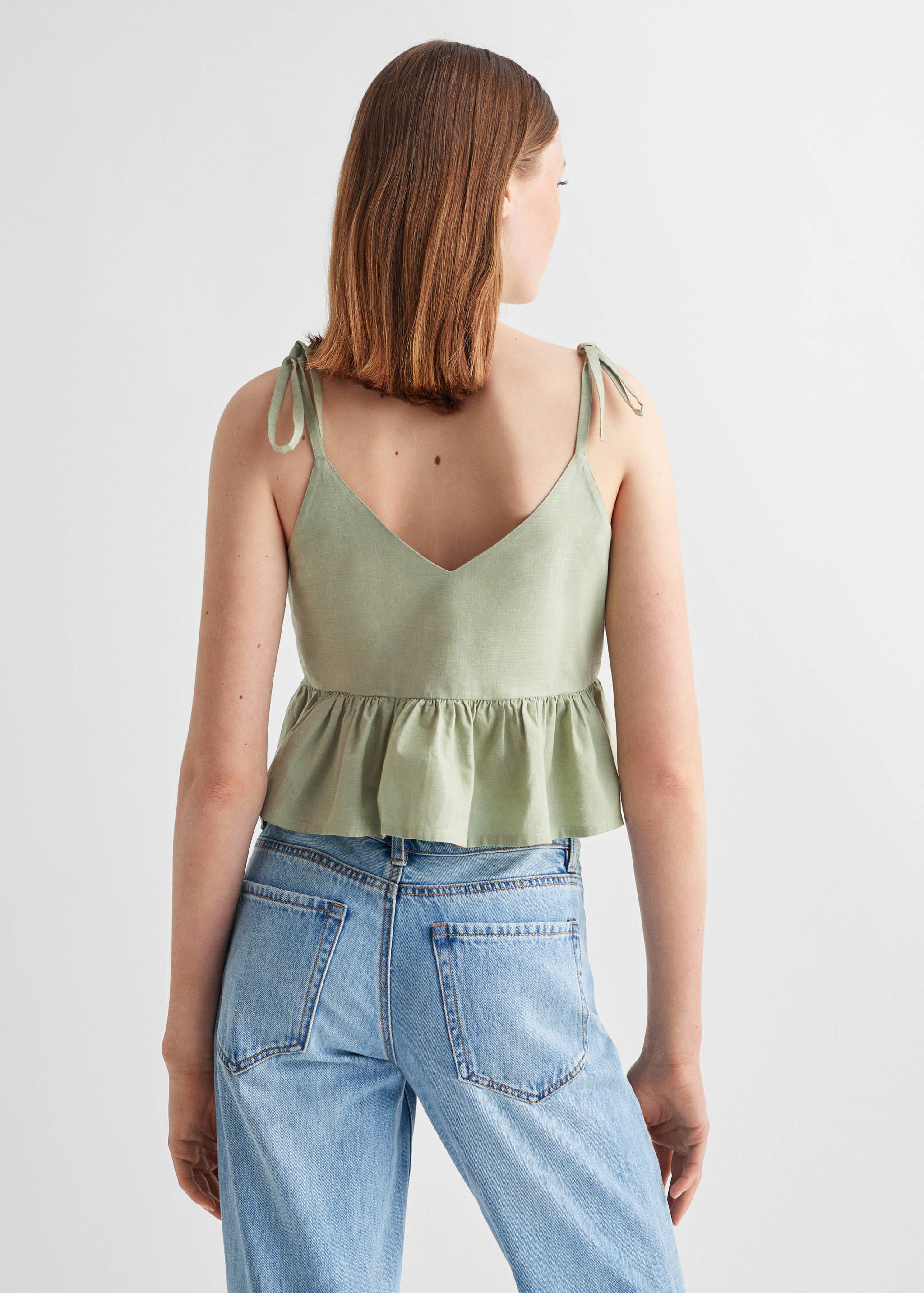 Crop top coton - Verso de l’article
