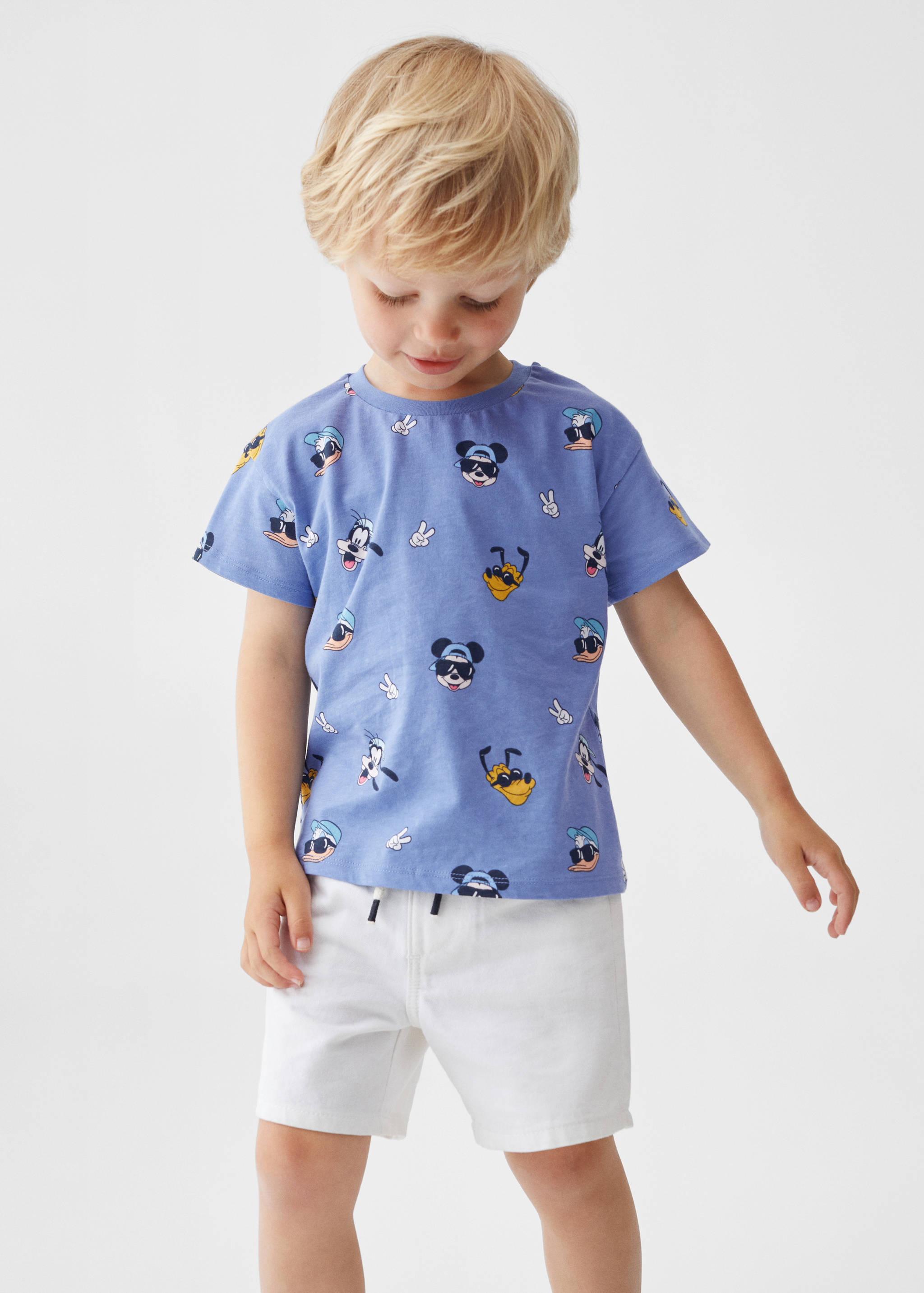 Camiseta estampada algodón - Plano medio