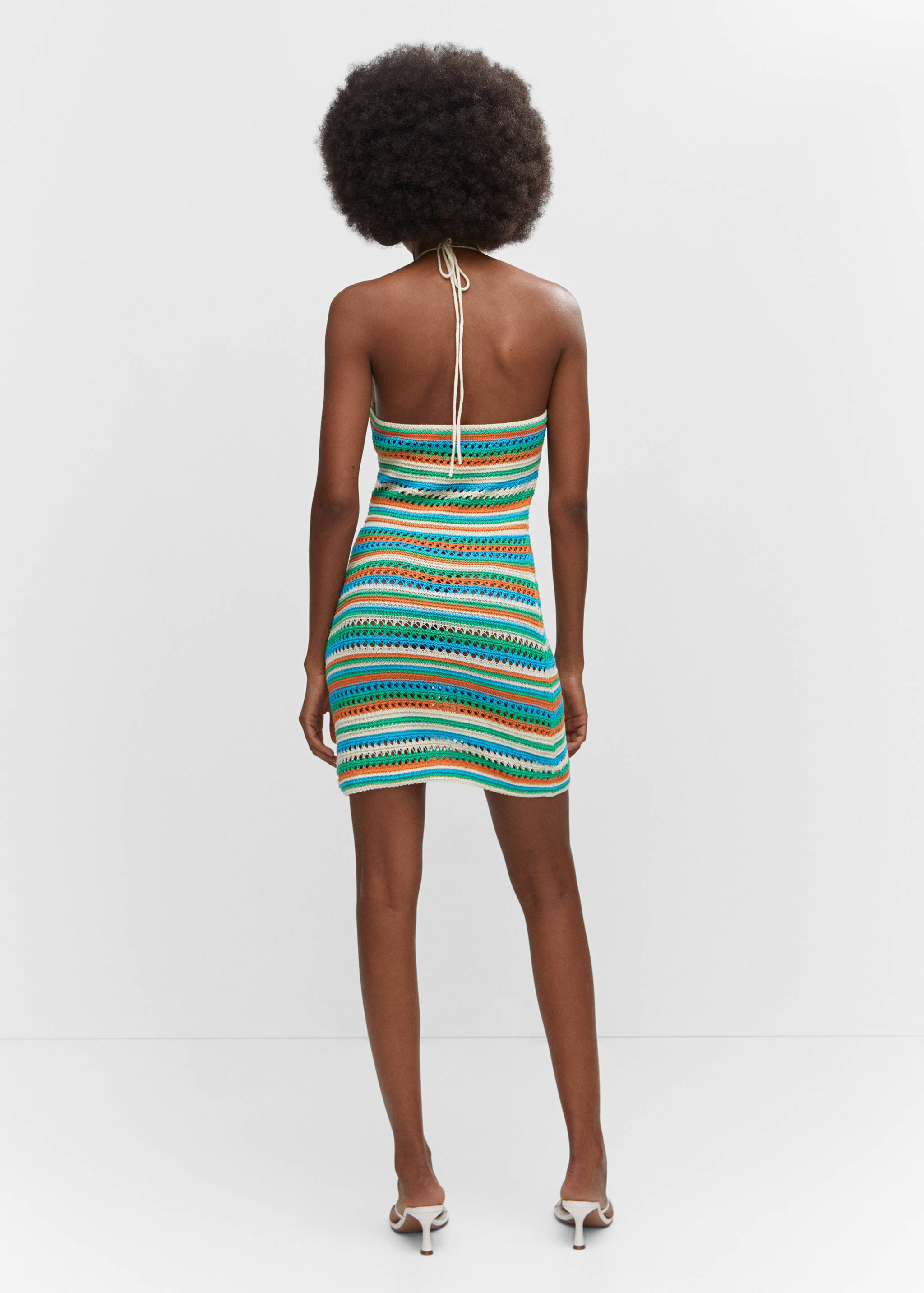 Halter-neck crochet dress - Reverse of the article