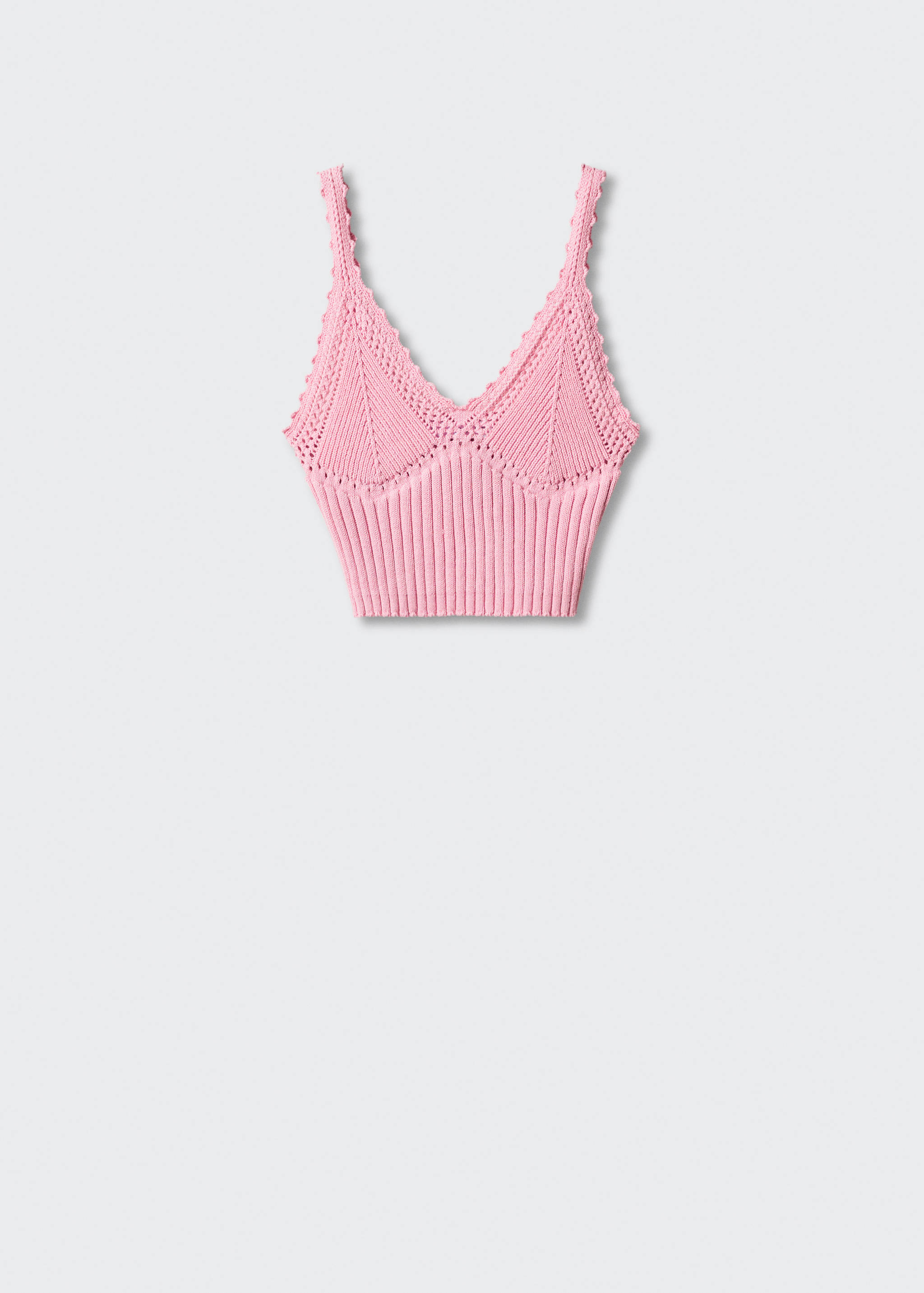 Knitted cropped top - Article without model