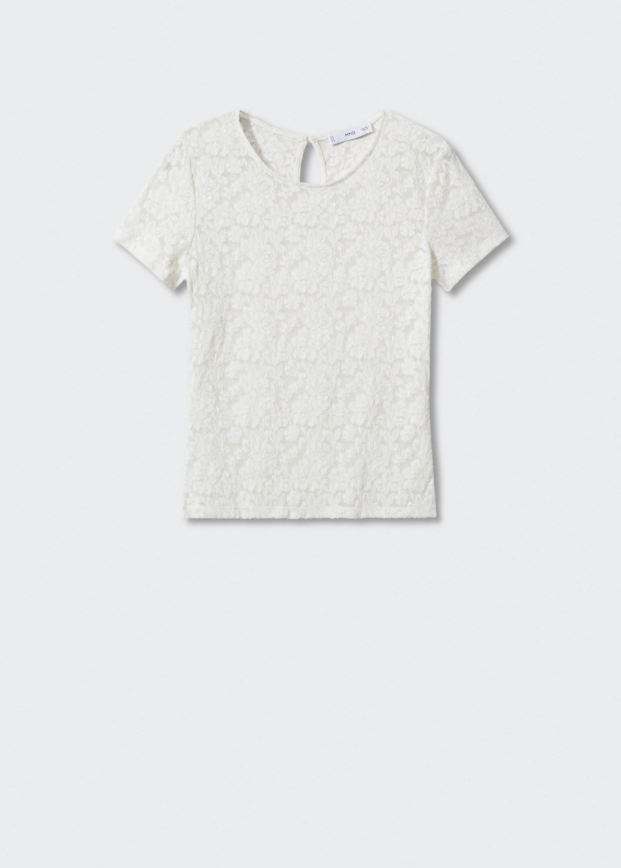 T-Shirt mit Gipürespitze - Artikel ohne Model